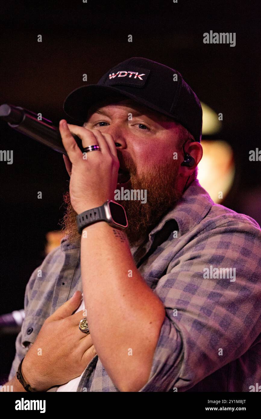 Edmonton, Canada. 06 septembre 2024. Tyler Braden se produit au Cook County Saloon à Edmonton. (Photo de Ron Palmer/SOPA images/SIPA USA) crédit : SIPA USA/Alamy Live News Banque D'Images