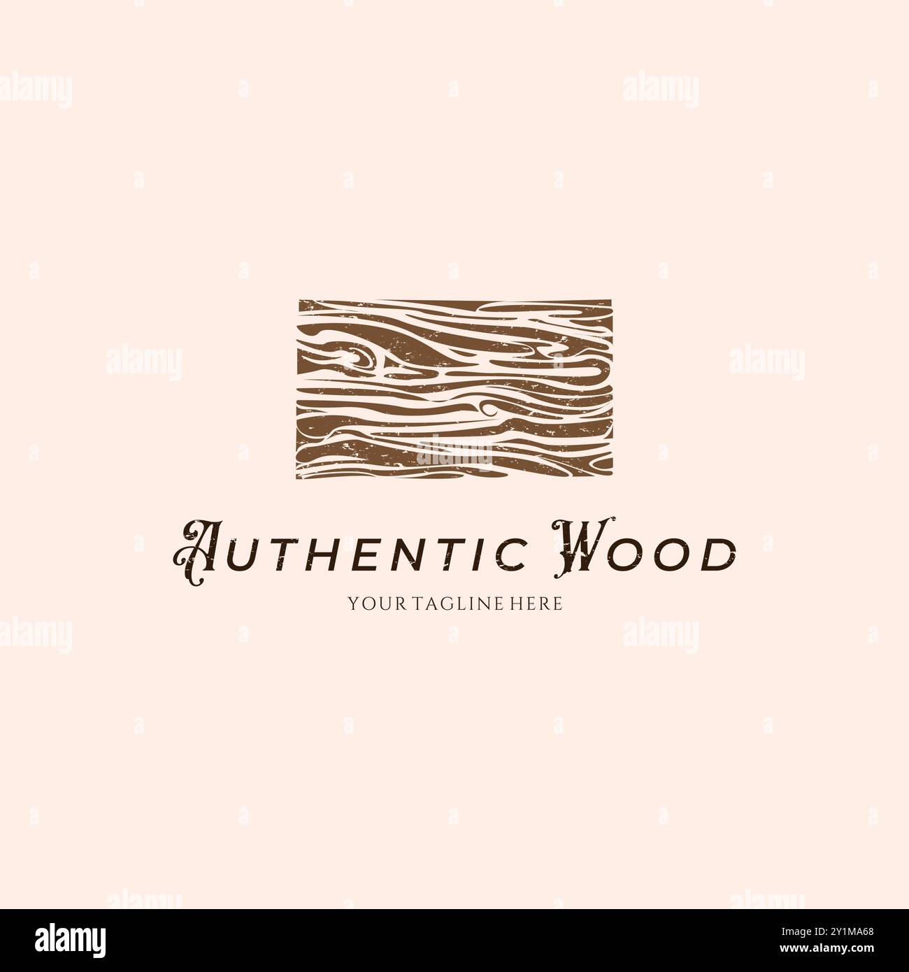Parquet en bois illustration vectorielle logo Design Illustration de Vecteur