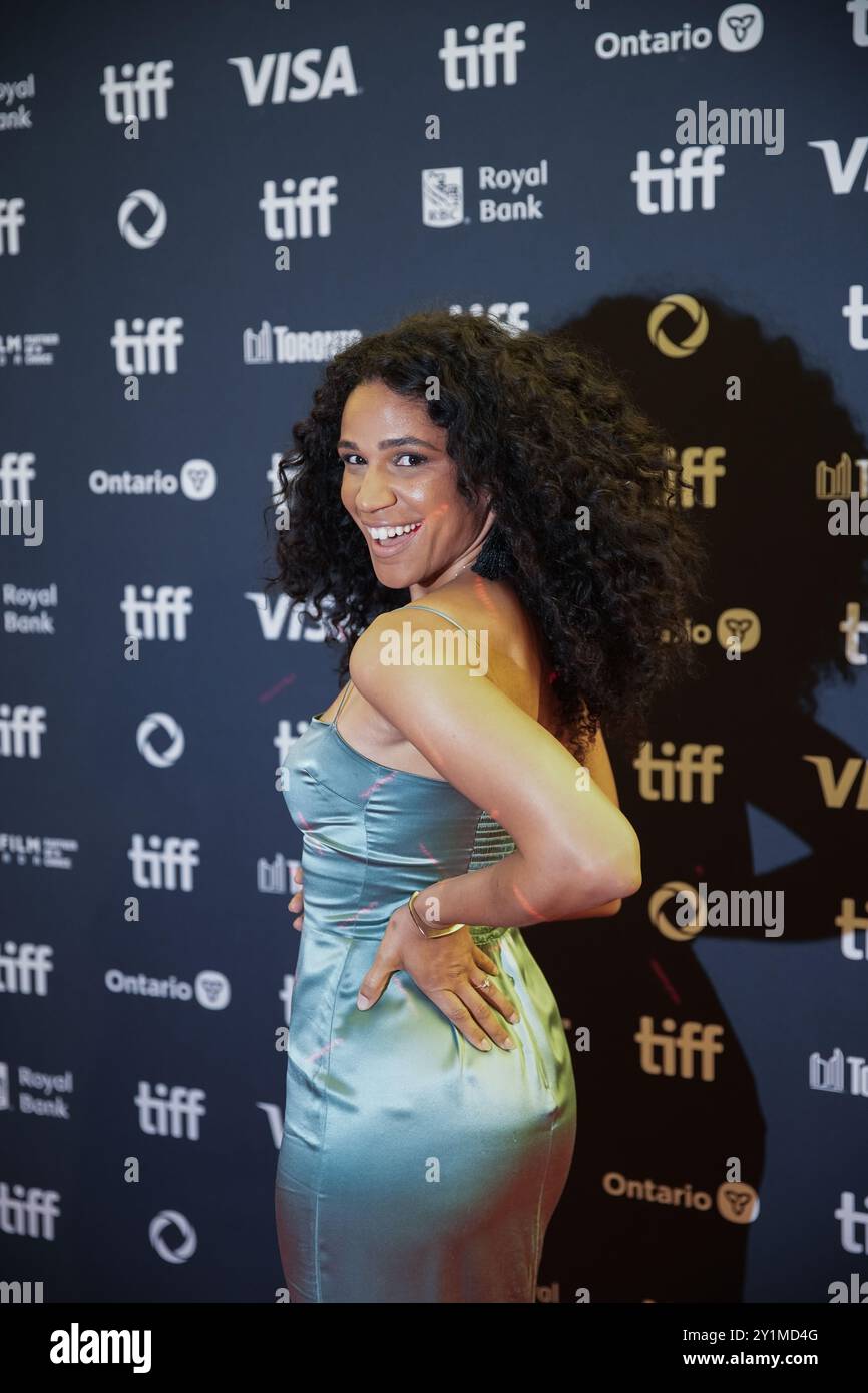 Toronto, Canada. 7 septembre 2024. Adrienne Rose White sur le tapis rouge au Festival international du film de Toronto pour le film de présentation spéciale de NightBitch SALLE DE PROJECTION DE VISA AU PRINCESS OF WALES THEATRE 7 septembre crédit : Sharon Dobson/Alamy Live News Banque D'Images