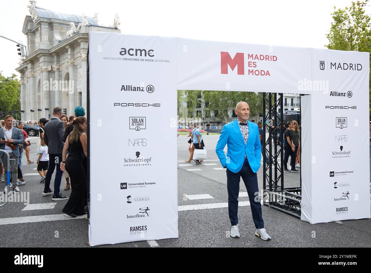 Madrid, Espagne. 07 septembre 2024. Modesto Lomba assiste à l'inauguration de la semaine de la mode de Madrid 2024 à Madrid, Espagne, le 9 juillet 2024. (Photo de Hazhard Espinoza Vallejos/NurPhoto) crédit : NurPhoto SRL/Alamy Live News Banque D'Images