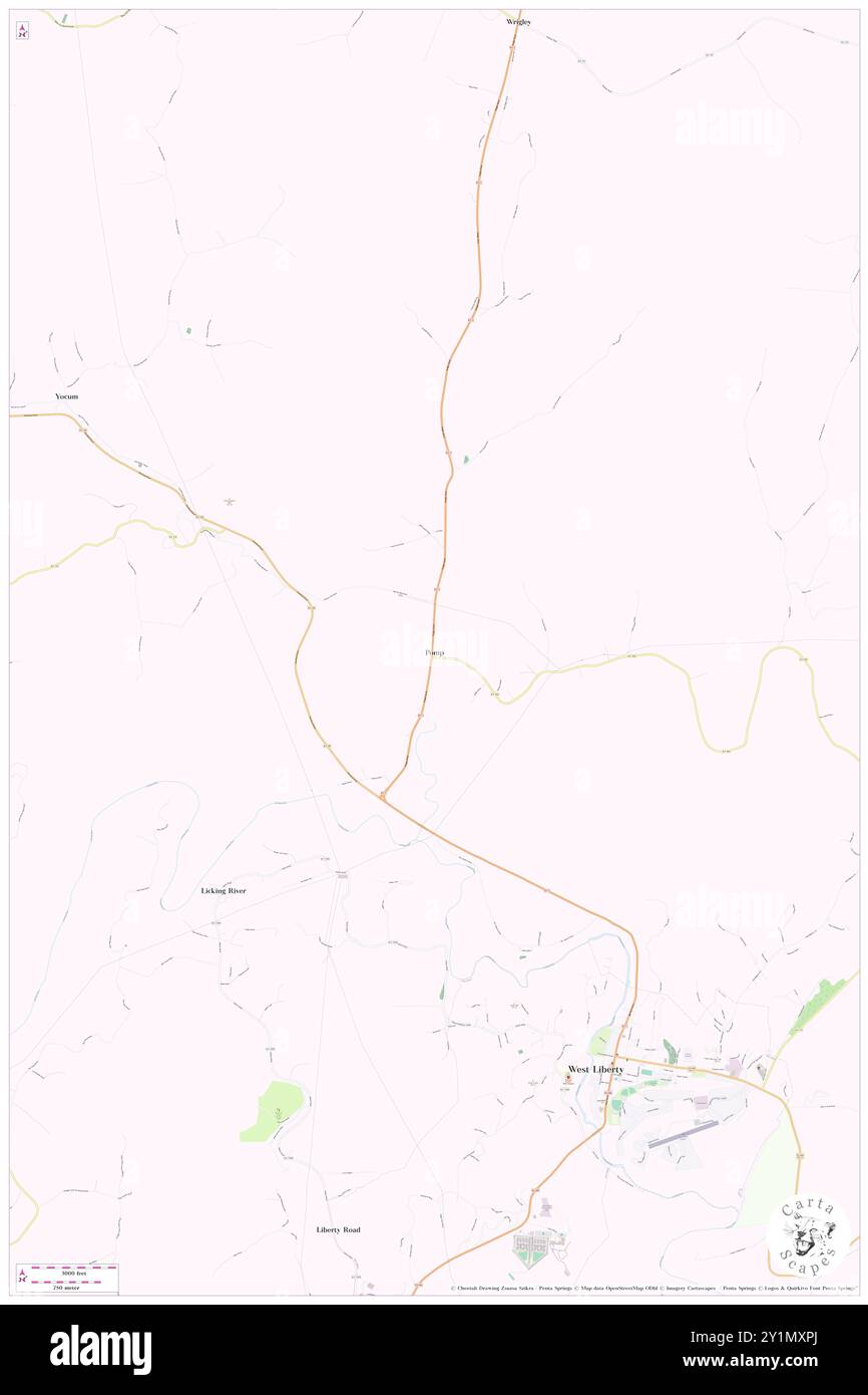 Pomp, Comté de Morgan, US, États-Unis, Kentucky, n 37 57' 34'', S 83 16' 52'', carte, Cartascapes carte publiée en 2024. Explorez Cartascapes, une carte qui révèle la diversité des paysages, des cultures et des écosystèmes de la Terre. Voyage à travers le temps et l'espace, découvrir l'interconnexion du passé, du présent et de l'avenir de notre planète. Banque D'Images