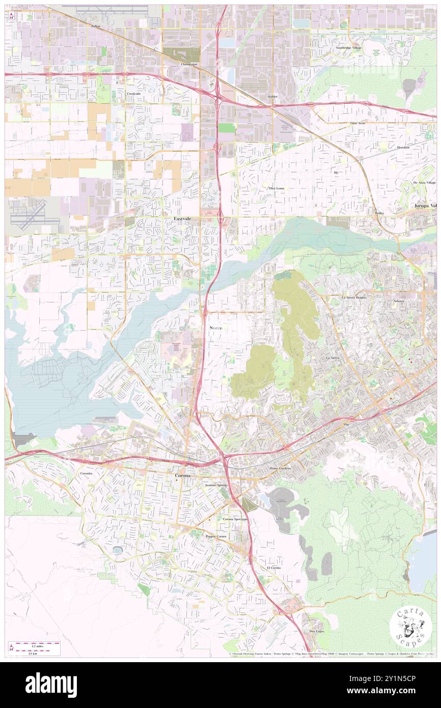 Norco, Comté de Riverside, US, États-Unis, Californie, n 33 55' 52'', S 117 32' 55'', carte, Cartascapes carte publiée en 2024. Explorez Cartascapes, une carte qui révèle la diversité des paysages, des cultures et des écosystèmes de la Terre. Voyage à travers le temps et l'espace, découvrir l'interconnexion du passé, du présent et de l'avenir de notre planète. Banque D'Images