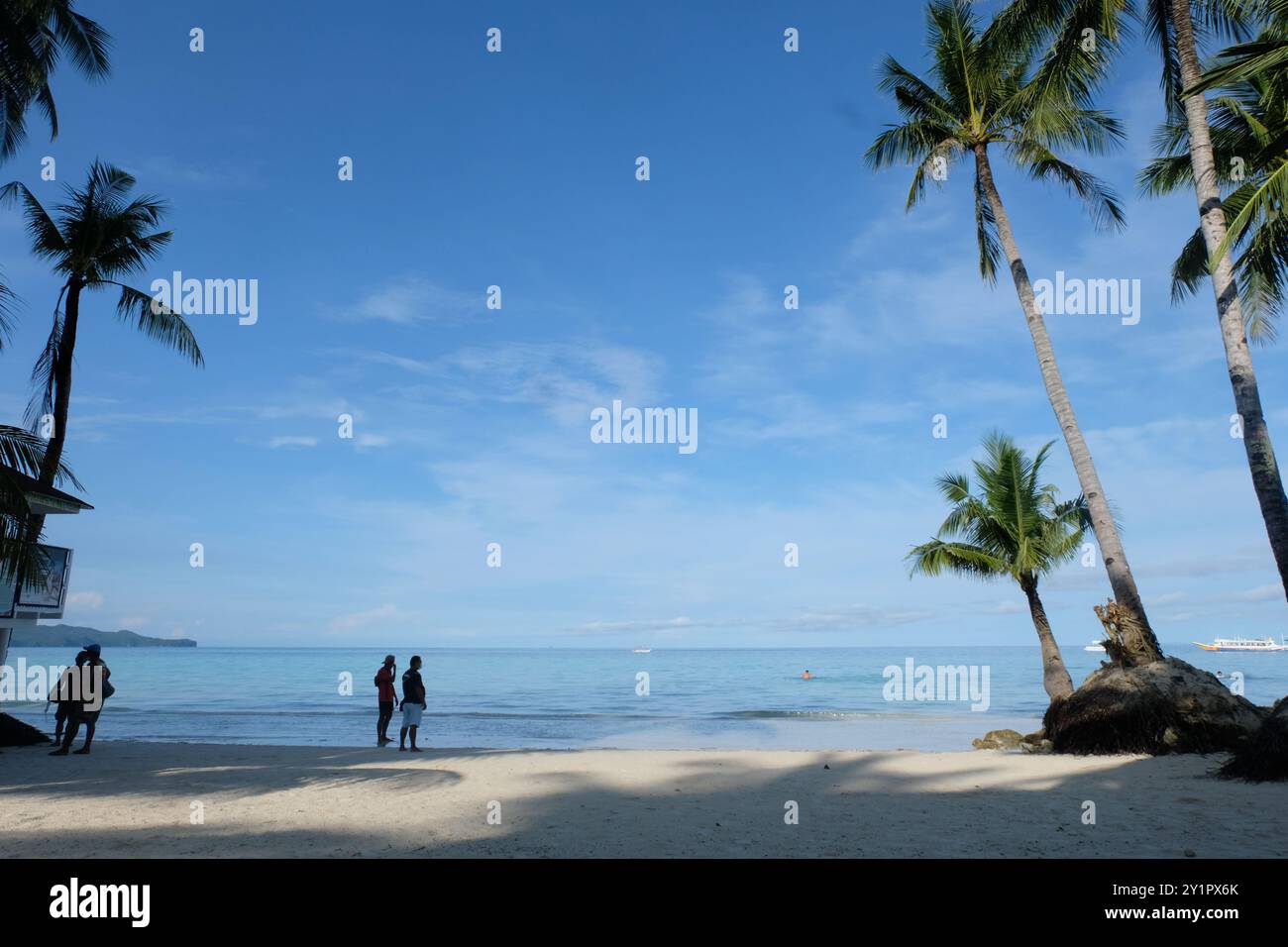 Vue sur la plage Banque D'Images