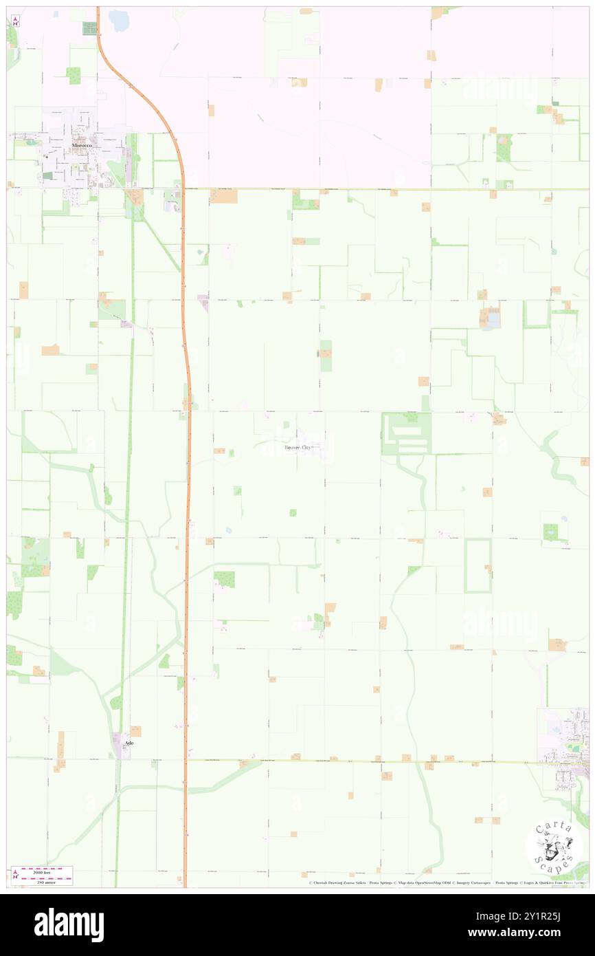 Beaver City, Comté de Newton, US, États-Unis, Indiana, n 40 54' 25'', S 87 24' 56'', carte, Cartascapes carte publiée en 2024. Explorez Cartascapes, une carte qui révèle la diversité des paysages, des cultures et des écosystèmes de la Terre. Voyage à travers le temps et l'espace, découvrir l'interconnexion du passé, du présent et de l'avenir de notre planète. Banque D'Images