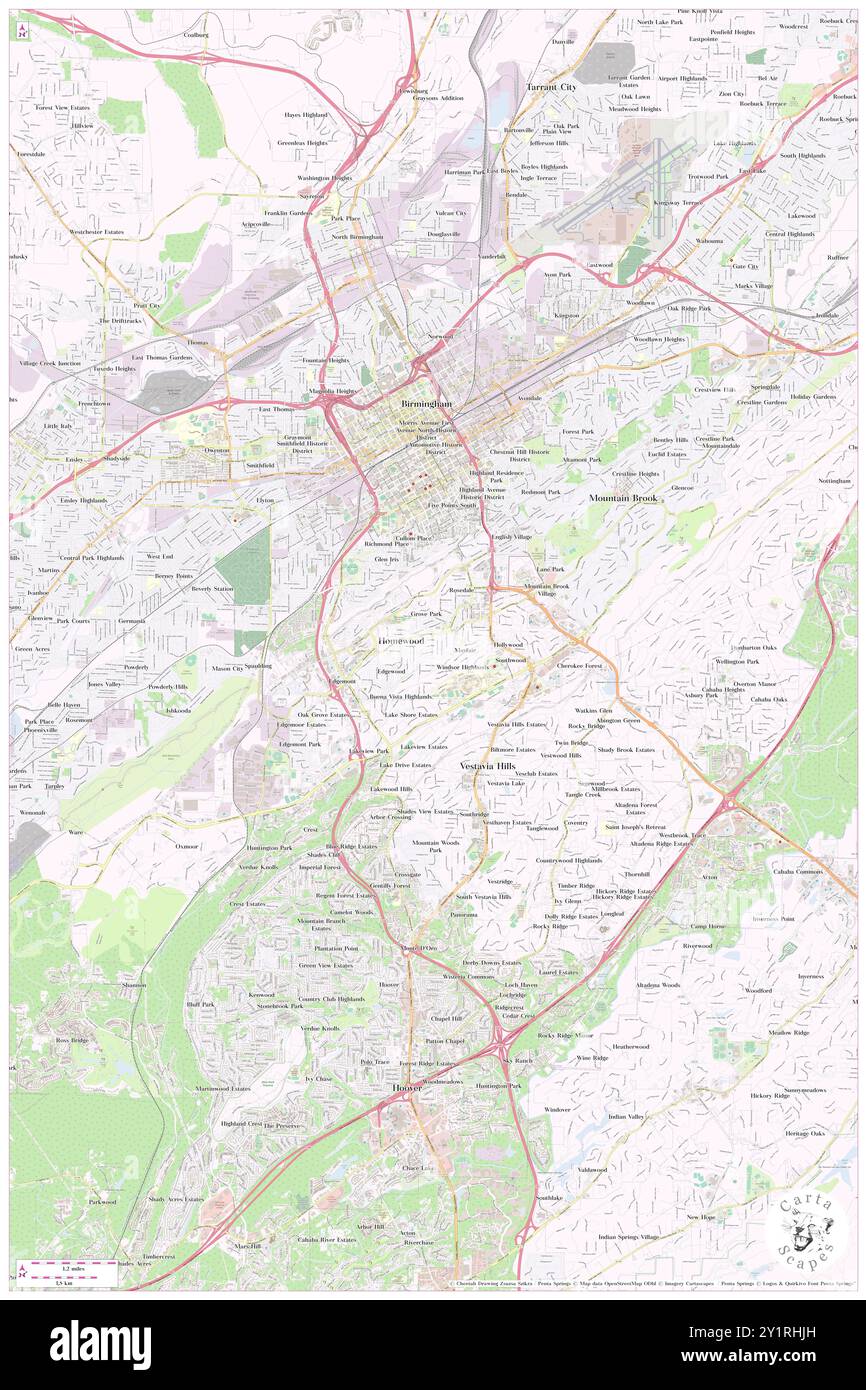 Homewood, Comté de Jefferson, US, États-Unis, Alabama, n 33 28' 18'', S 86 48' 2'', carte, Cartascapes carte publiée en 2024. Explorez Cartascapes, une carte qui révèle la diversité des paysages, des cultures et des écosystèmes de la Terre. Voyage à travers le temps et l'espace, découvrir l'interconnexion du passé, du présent et de l'avenir de notre planète. Banque D'Images