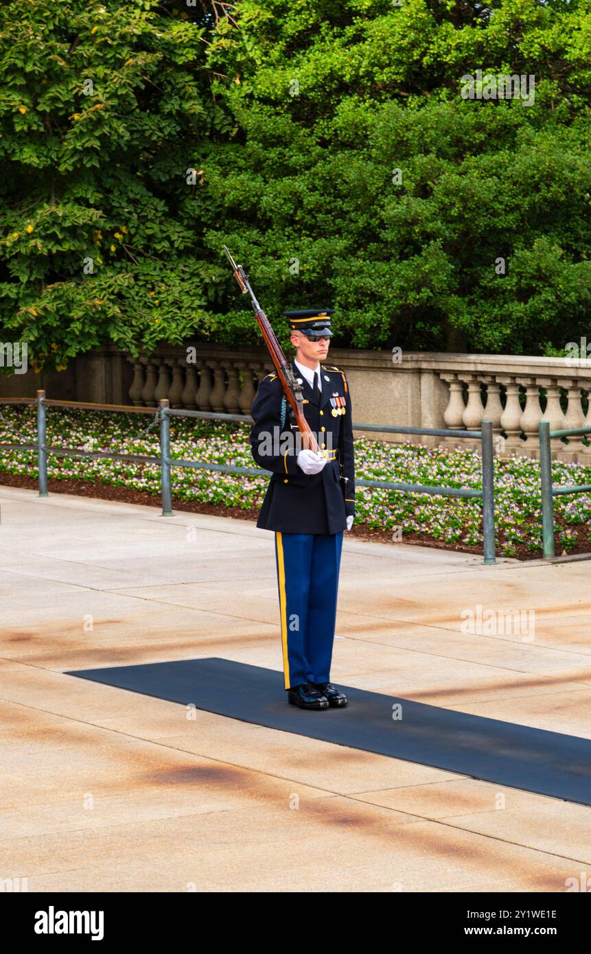 Cimetière national d'Arlington, garde d'honneur Banque D'Images