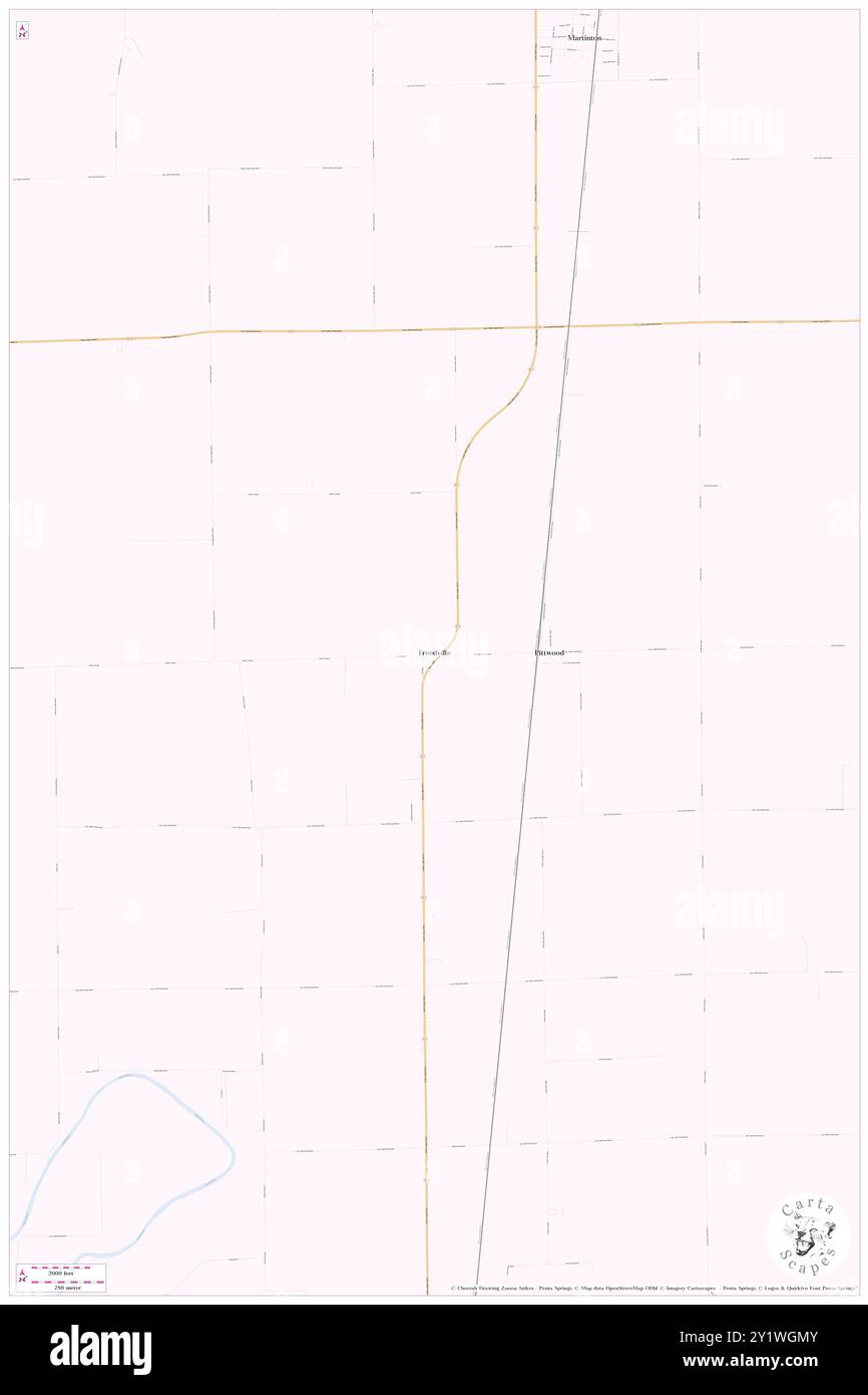 Freedville, Comté d'Iroquois, US, États-Unis, Illinois, n 40 51' 39'', S 87 44' 35'', carte, Cartascapes carte publiée en 2024. Explorez Cartascapes, une carte qui révèle la diversité des paysages, des cultures et des écosystèmes de la Terre. Voyage à travers le temps et l'espace, découvrir l'interconnexion du passé, du présent et de l'avenir de notre planète. Banque D'Images