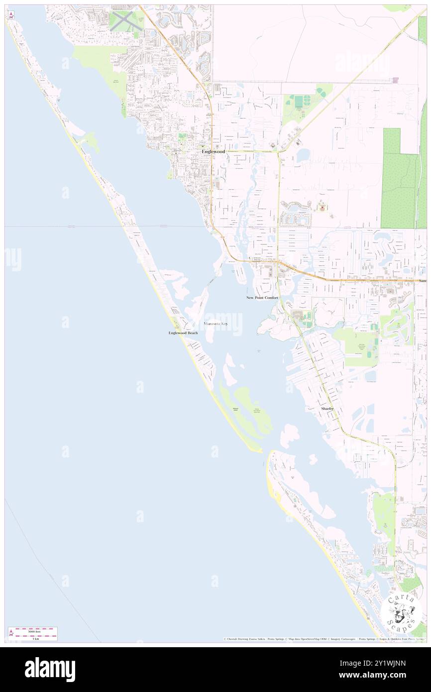 Manasota Key, Charlotte County, US, États-Unis, Floride, n 26 55' 31'', S 82 21' 7'', carte, Cartascapes carte publiée en 2024. Explorez Cartascapes, une carte qui révèle la diversité des paysages, des cultures et des écosystèmes de la Terre. Voyage à travers le temps et l'espace, découvrir l'interconnexion du passé, du présent et de l'avenir de notre planète. Banque D'Images