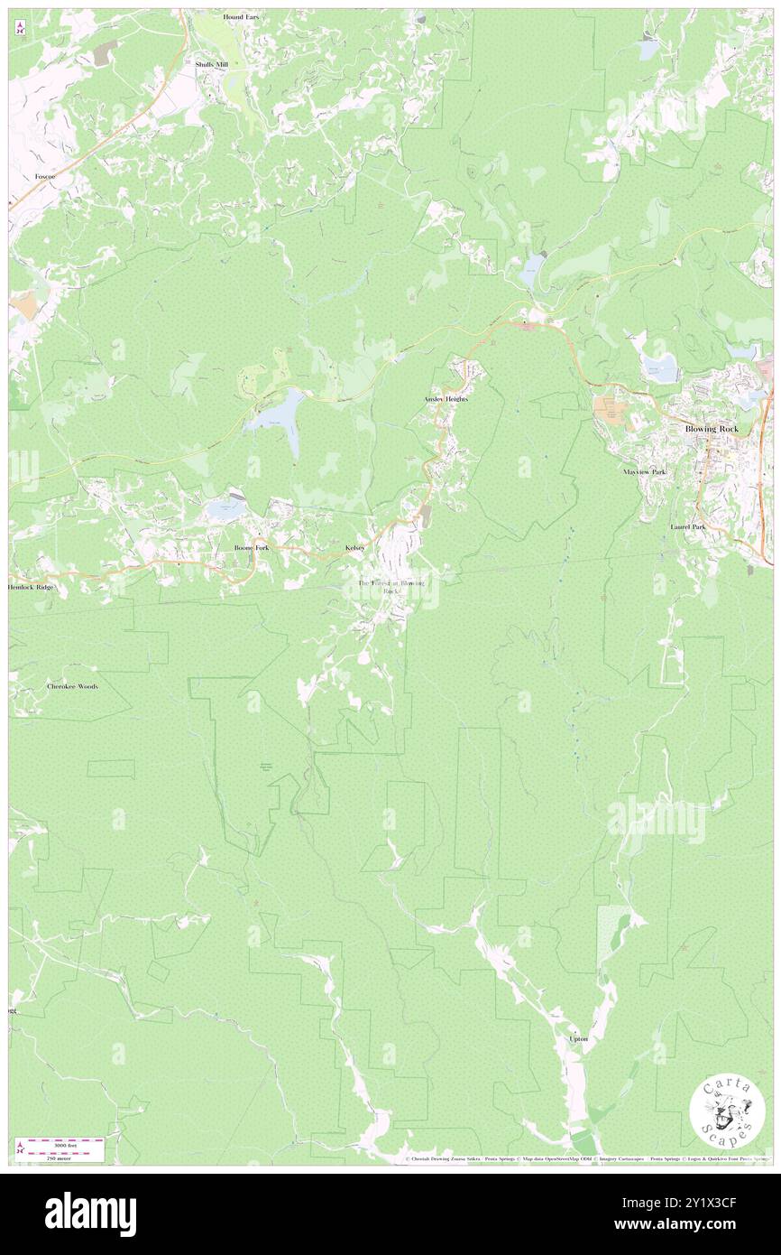 La forêt de Blowing Rock, comté de Caldwell, États-Unis, Caroline du Nord, n 36 7' 5'', S 81 43' 12'', carte, Cartascapes carte publiée en 2024. Explorez Cartascapes, une carte qui révèle la diversité des paysages, des cultures et des écosystèmes de la Terre. Voyage à travers le temps et l'espace, découvrir l'interconnexion du passé, du présent et de l'avenir de notre planète. Banque D'Images