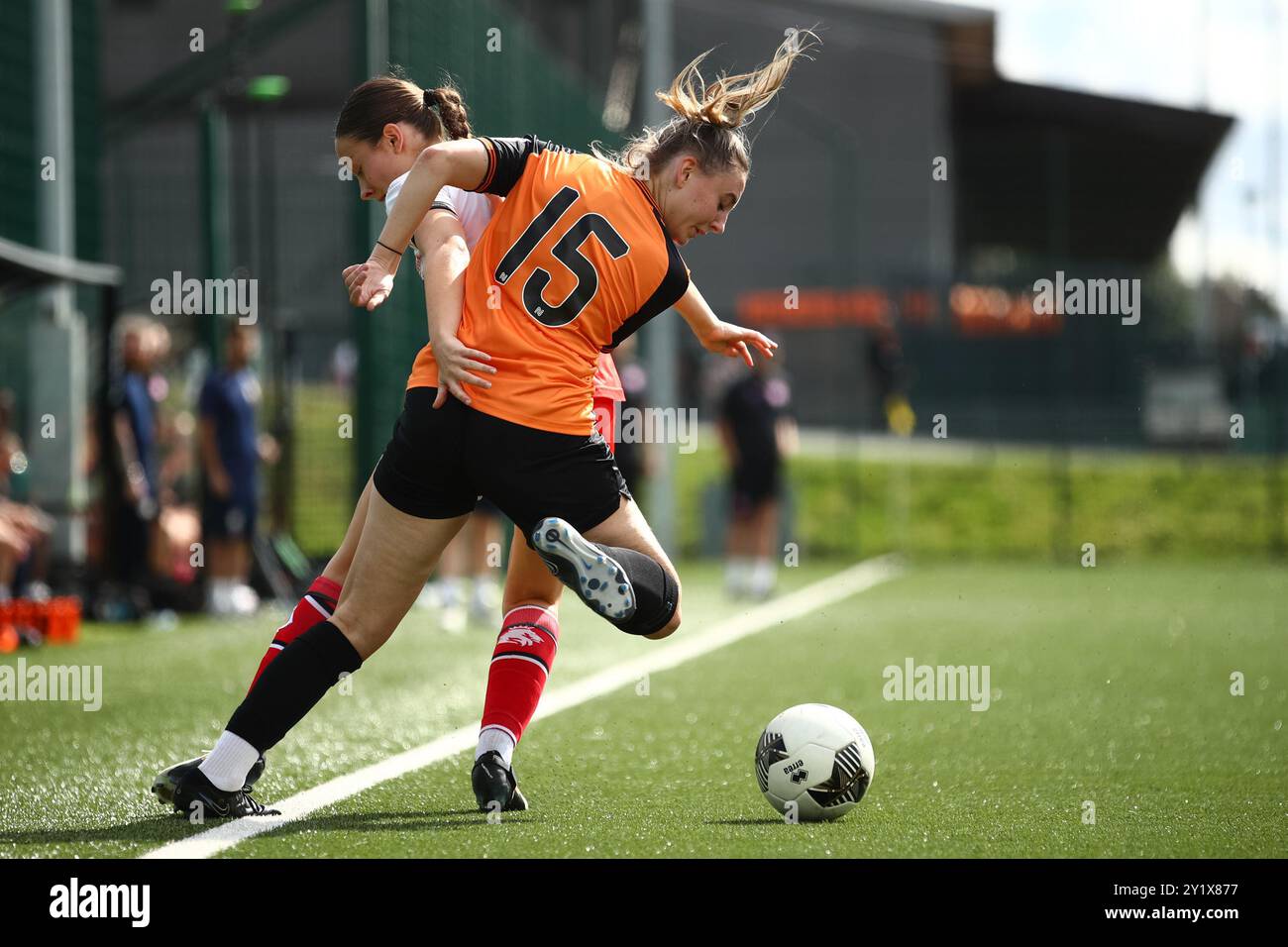 Londres, Royaume-Uni. 8 septembre 2024. Pendant la FA Womens National League Division un match du Sud-est entre London Bees et Dulwich Hamlet à The Hive. Crédit : Liam Asman/Alamy Live News Banque D'Images