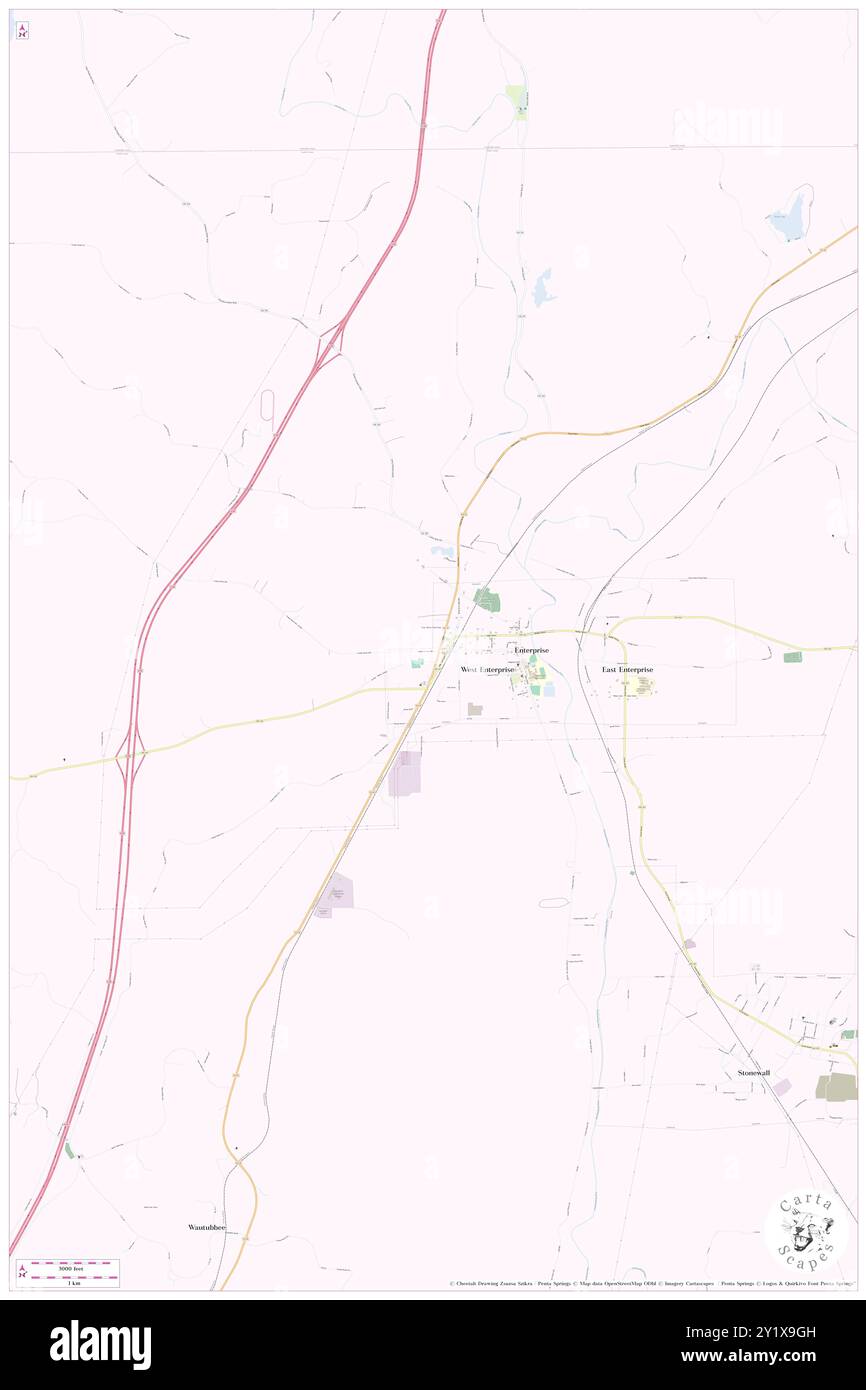 Enterprise, comté de Clarke, US, États-Unis, Mississippi, n 32 10' 27'', S 88 49' 53'', carte, Cartascapes carte publiée en 2024. Explorez Cartascapes, une carte qui révèle la diversité des paysages, des cultures et des écosystèmes de la Terre. Voyage à travers le temps et l'espace, découvrir l'interconnexion du passé, du présent et de l'avenir de notre planète. Banque D'Images