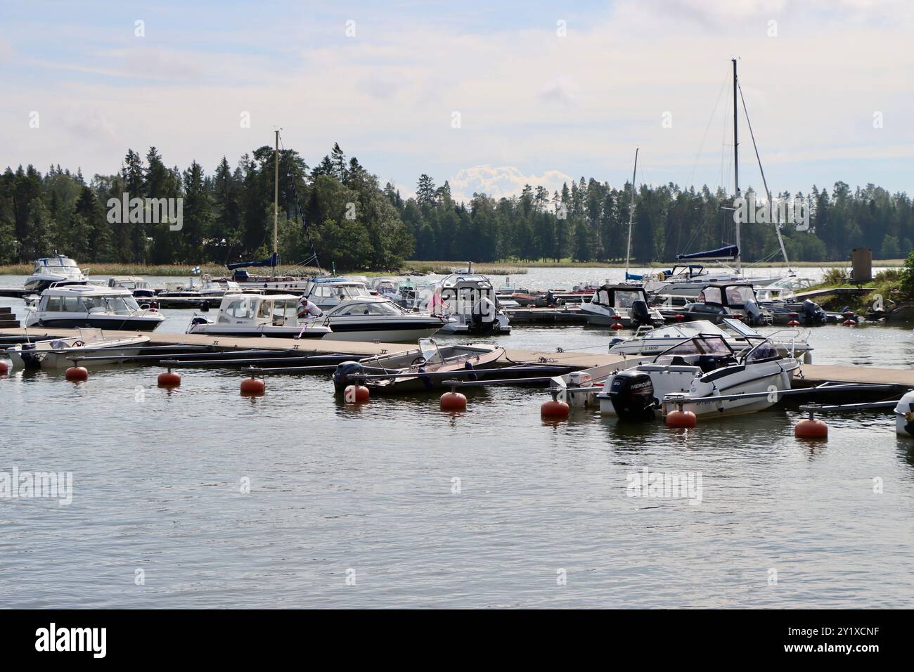 Archipel de Pellinge sur la côte sud de la Finlande sur Suomenlahti, baie de Finlande. Août 2024 Banque D'Images