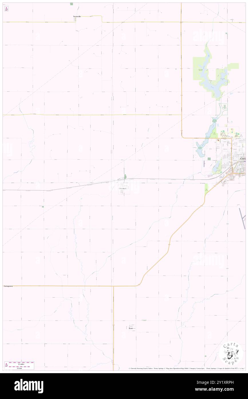 Cromwell, Comté d'Union, US, États-Unis, Iowa, n 41 2' 21'', S 94 27' 42'', carte, Cartascapes carte publiée en 2024. Explorez Cartascapes, une carte qui révèle la diversité des paysages, des cultures et des écosystèmes de la Terre. Voyage à travers le temps et l'espace, découvrir l'interconnexion du passé, du présent et de l'avenir de notre planète. Banque D'Images