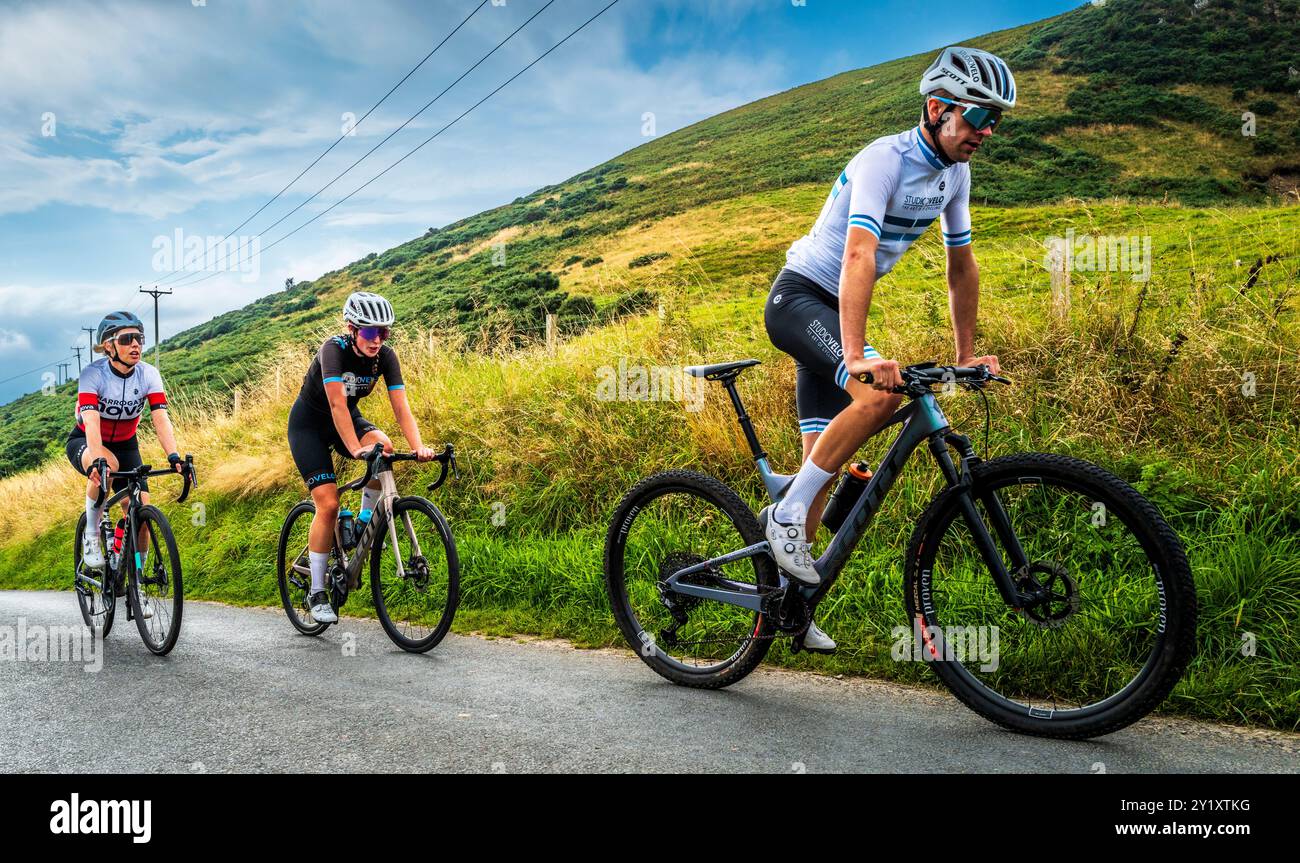 Cyclisme dans les Scottish Borders Banque D'Images