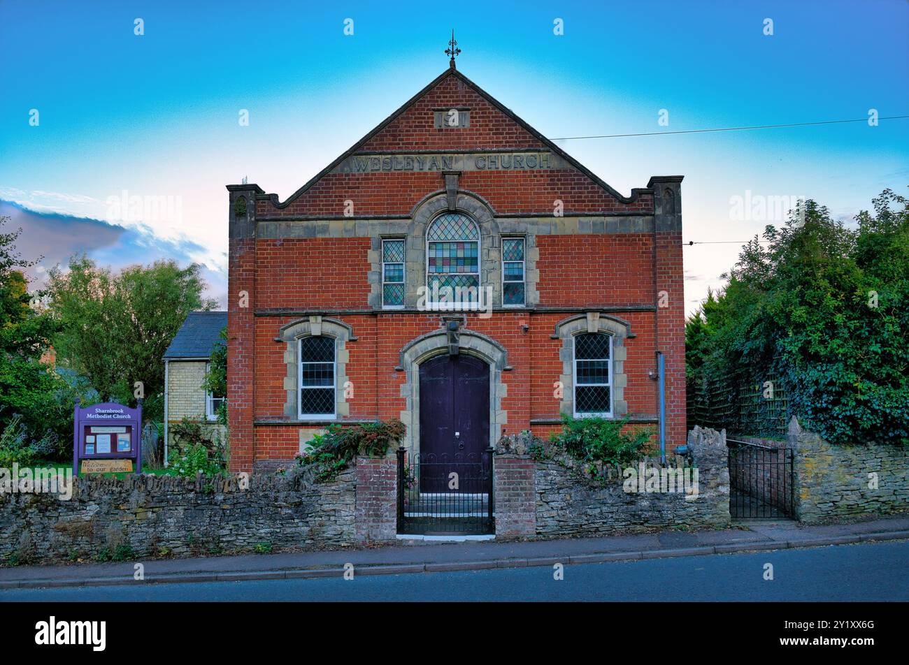Methodist Church, anciennement Wesleyan Church, à Park Lane, Sharnbrook, Bedfordshire, Angleterre, U Banque D'Images