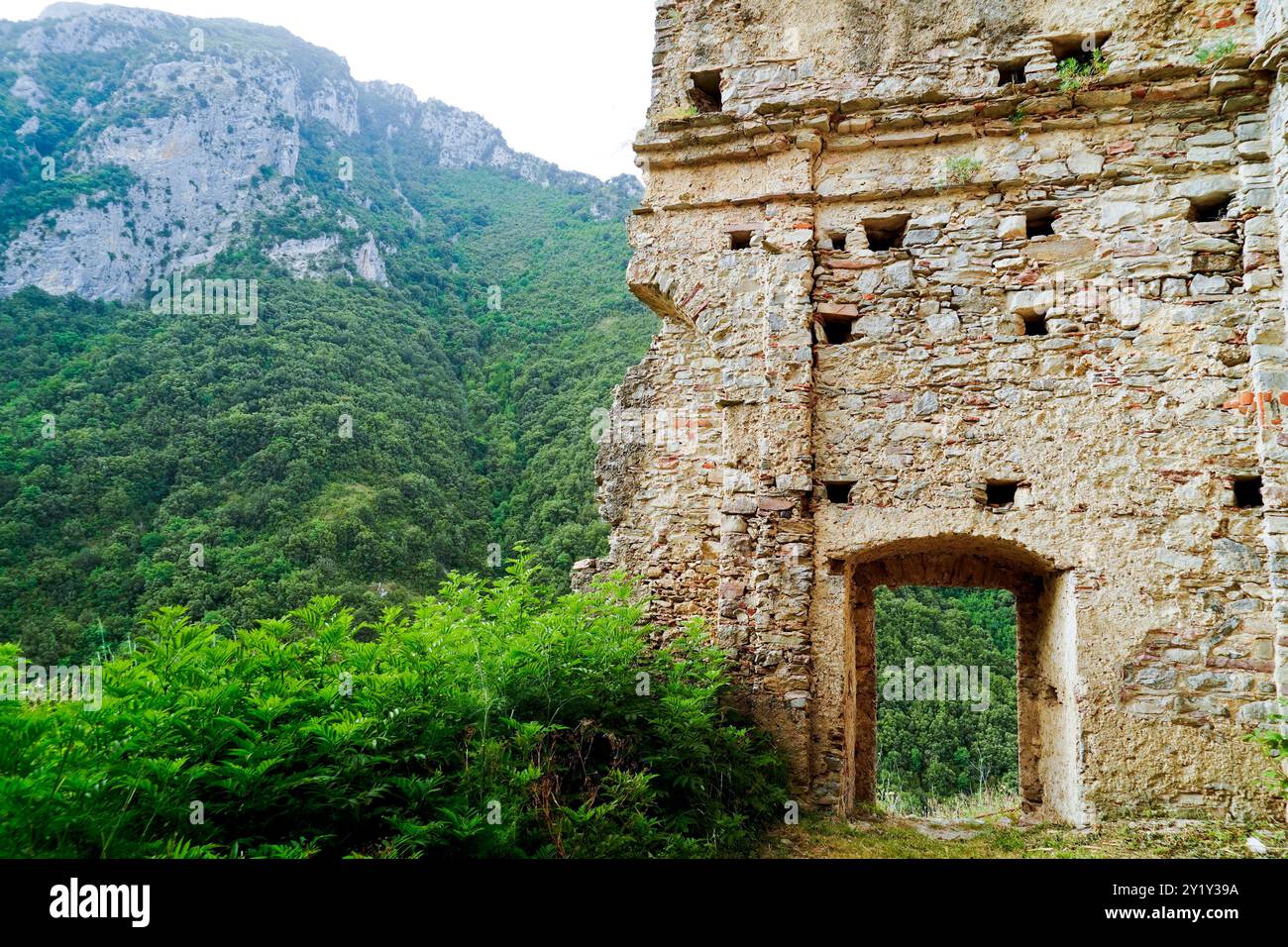 Village médiéval de San Severino di Centola, Salerne, Campanie, Italie Banque D'Images