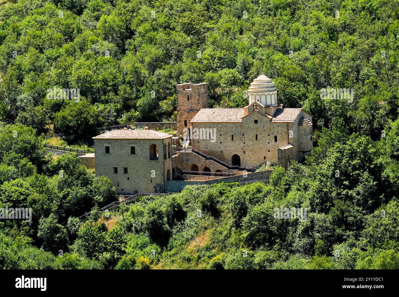 Abbaye de Santangelo, Potenza, Basilicate, Italie Banque D'Images