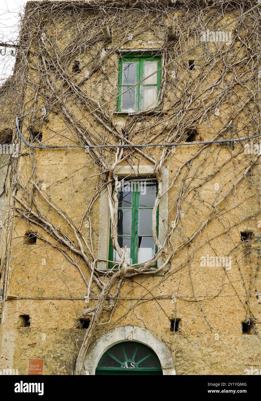 Lentiscosa, l'ancien village, Salerne, Campanie, Italie Banque D'Images