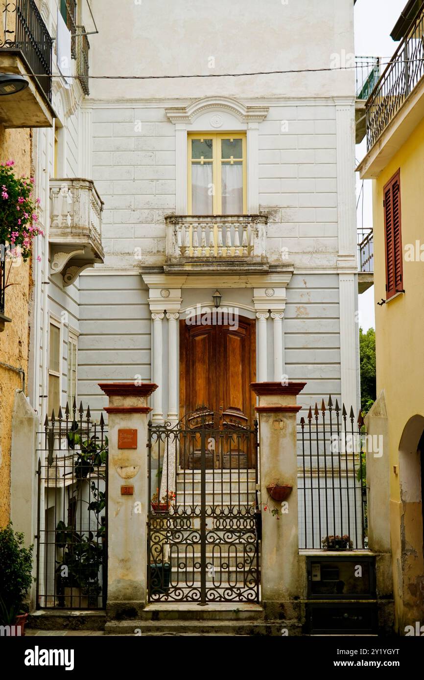 Lentiscosa, l'ancien village, Salerne, Campanie, Italie Banque D'Images