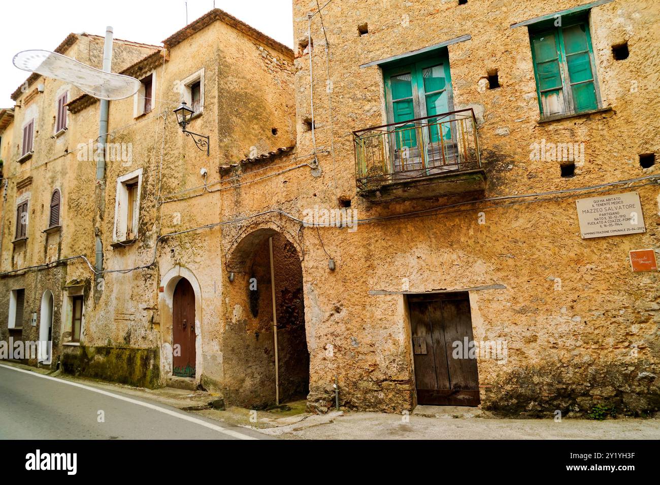 Lentiscosa, l'ancien village, Salerne, Campanie, Italie Banque D'Images