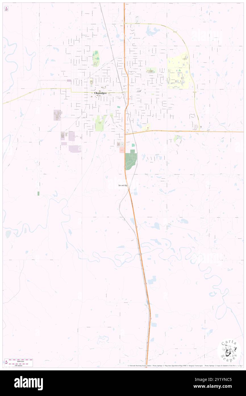 Brundidge, comté d'Okmulgee, US, États-Unis, Oklahoma, n 35 35' 30'', S 95 57' 45'', carte, Cartascapes carte publiée en 2024. Explorez Cartascapes, une carte qui révèle la diversité des paysages, des cultures et des écosystèmes de la Terre. Voyage à travers le temps et l'espace, découvrir l'interconnexion du passé, du présent et de l'avenir de notre planète. Banque D'Images