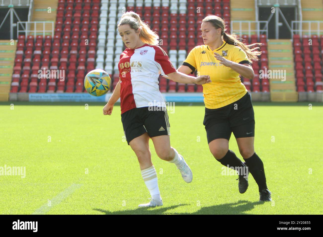 Woking FC Women v Abbey Rangers FC Women Southern Regional Womens Football League at Kingfield Woking FC 8 Sep 2024 Banque D'Images