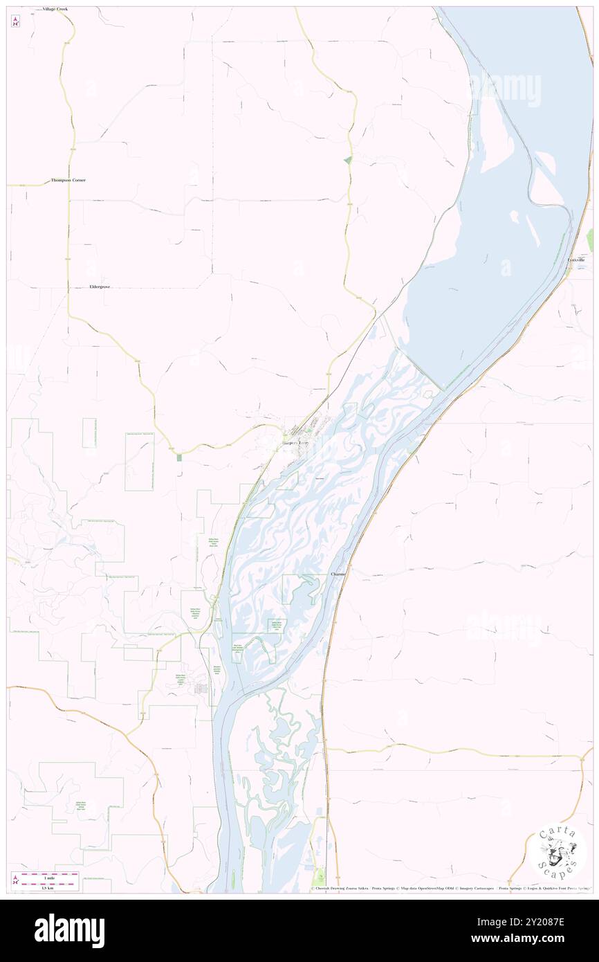 Harpers Ferry, Comté d'Allamakee, US, États-Unis, Iowa, n 43 12' 1'', S 91 9' 11'', carte, Cartascapes carte publiée en 2024. Explorez Cartascapes, une carte qui révèle la diversité des paysages, des cultures et des écosystèmes de la Terre. Voyage à travers le temps et l'espace, découvrir l'interconnexion du passé, du présent et de l'avenir de notre planète. Banque D'Images