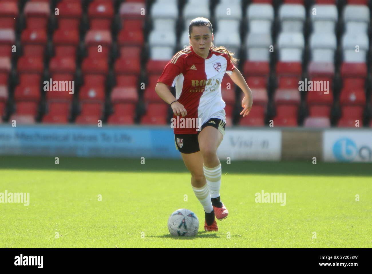 Woking FC Women v Abbey Rangers FC Women Southern Regional Womens Football League at Kingfield Woking FC 8 Sep 2024 Banque D'Images