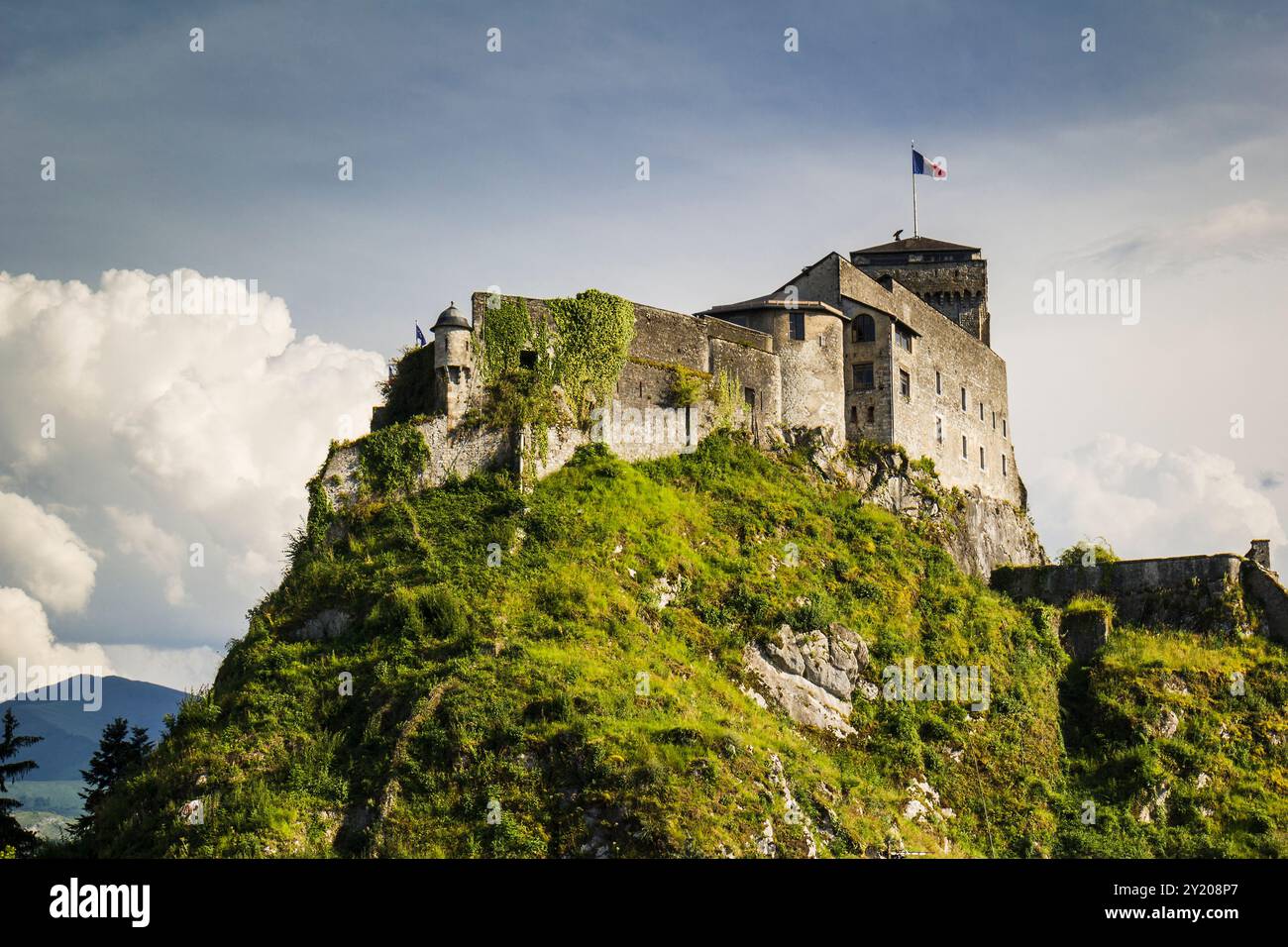 Châteaux de Lourdes, France Banque D'Images