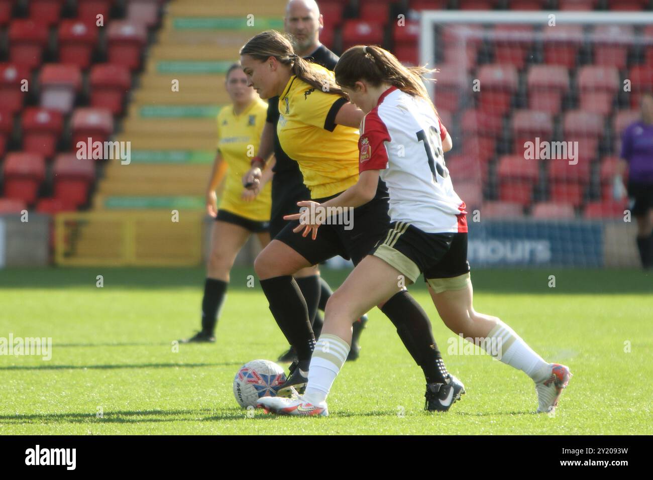 Woking FC Women v Abbey Rangers FC Women Southern Regional Womens Football League at Kingfield Woking FC 8 Sep 2024 Banque D'Images