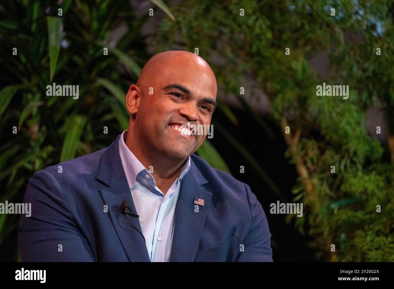 Austin, Texas, États-Unis. 7 septembre 2024. COLIN ALLRED, représentant des États-Unis, d-Dallas, le dernier jour du 14e Festival annuel du Texas Tribune au centre-ville d'Austin. Le Festival rassemble des politiciens et des leaders d'opinion influents de la fonction publique pour discuter de l'actualité et des politiques. Allred, un démocrate, défie Sen. Ted Cruz (non représenté) pour un siège au Sénat américain. (Crédit image : © Bob Daemmrich/ZUMA Press Wire) USAGE ÉDITORIAL SEULEMENT! Non destiné à UN USAGE commercial ! Banque D'Images