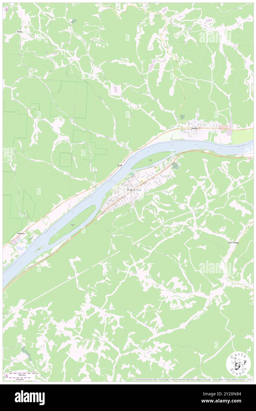 Paden City, Tyler County, US, United States, West Virginia, n 39 36' 10'', S 80 56' 12'', carte, Cartascapes carte publiée en 2024. Explorez Cartascapes, une carte qui révèle la diversité des paysages, des cultures et des écosystèmes de la Terre. Voyage à travers le temps et l'espace, découvrir l'interconnexion du passé, du présent et de l'avenir de notre planète. Banque D'Images