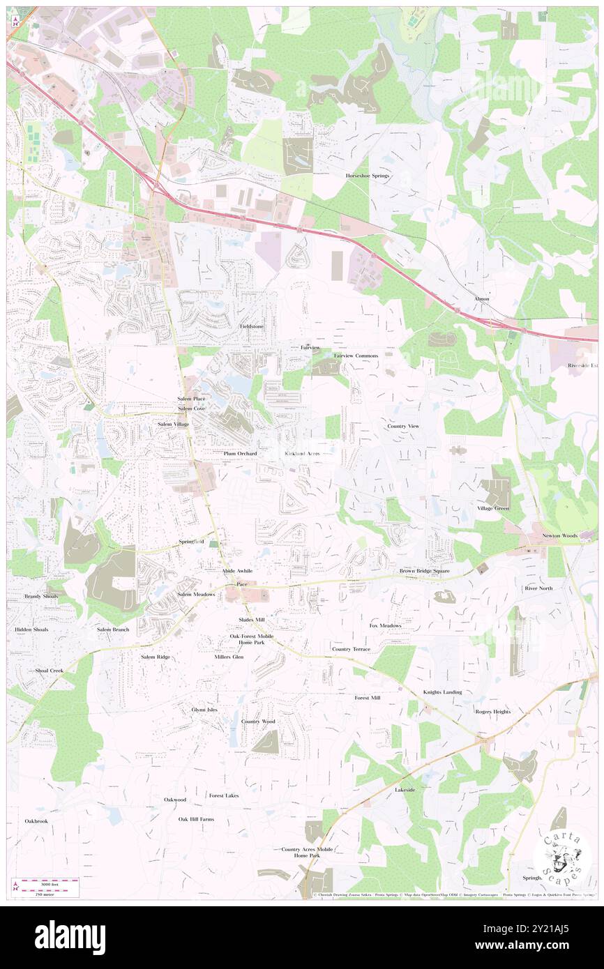 Kirkland acres, Comté de Newton, US, États-Unis, Géorgie, n 33 35' 50'', S 83 57' 9'', carte, Cartascapes carte publiée en 2024. Explorez Cartascapes, une carte qui révèle la diversité des paysages, des cultures et des écosystèmes de la Terre. Voyage à travers le temps et l'espace, découvrir l'interconnexion du passé, du présent et de l'avenir de notre planète. Banque D'Images