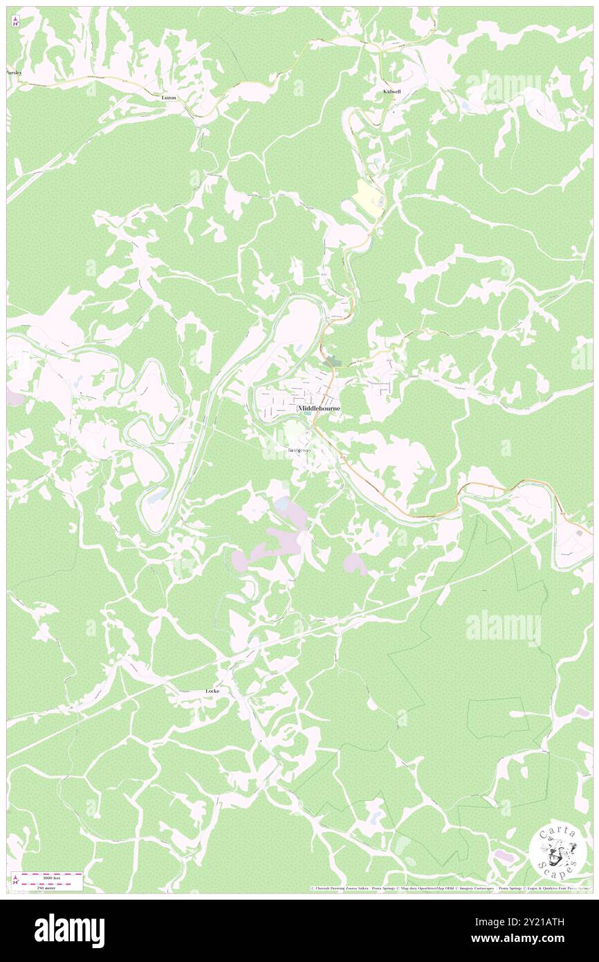 Bridgeway, Comté de Tyler, US, États-Unis, Virginie-occidentale, n 39 29' 12'', S 80 54' 25'', carte, Cartascapes carte publiée en 2024. Explorez Cartascapes, une carte qui révèle la diversité des paysages, des cultures et des écosystèmes de la Terre. Voyage à travers le temps et l'espace, découvrir l'interconnexion du passé, du présent et de l'avenir de notre planète. Banque D'Images