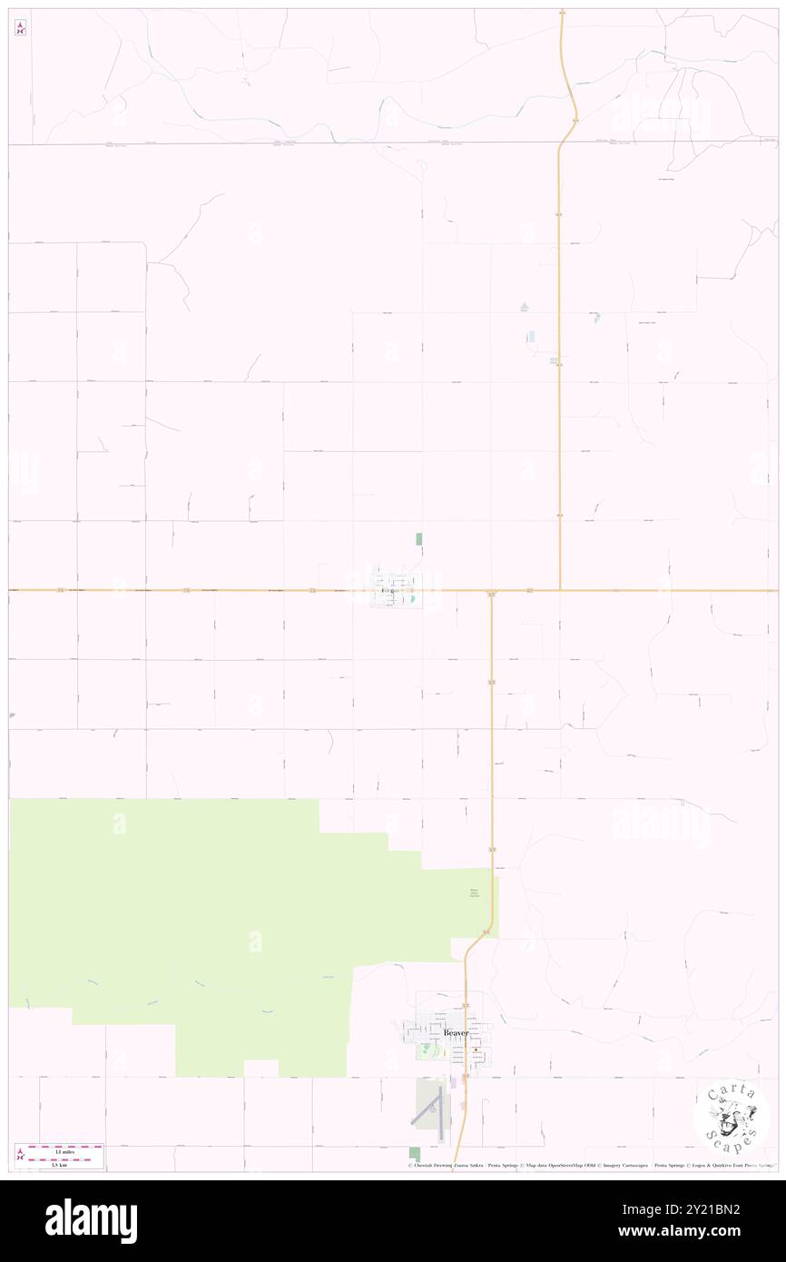 Forgan, Comté de Beaver, US, États-Unis, Oklahoma, n 36 54' 25'', S 100 32' 21'', carte, Cartascapes carte publiée en 2024. Explorez Cartascapes, une carte qui révèle la diversité des paysages, des cultures et des écosystèmes de la Terre. Voyage à travers le temps et l'espace, découvrir l'interconnexion du passé, du présent et de l'avenir de notre planète. Banque D'Images