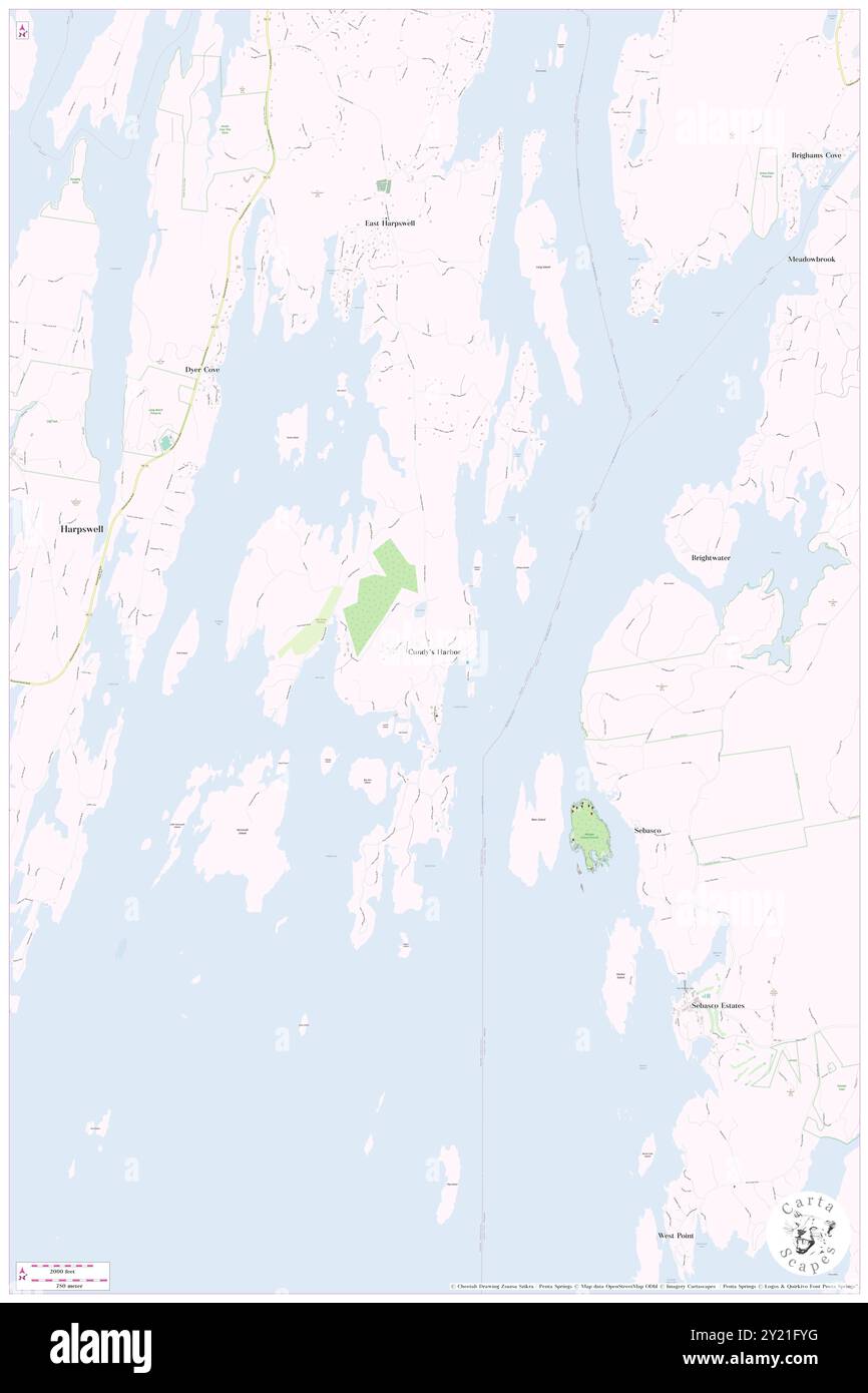 Cundys Harbor, Comté de Cumberland, US, États-Unis, Maine, n 43 47' 49'', S 69 53' 35'', carte, Cartascapes carte publiée en 2024. Explorez Cartascapes, une carte qui révèle la diversité des paysages, des cultures et des écosystèmes de la Terre. Voyage à travers le temps et l'espace, découvrir l'interconnexion du passé, du présent et de l'avenir de notre planète. Banque D'Images