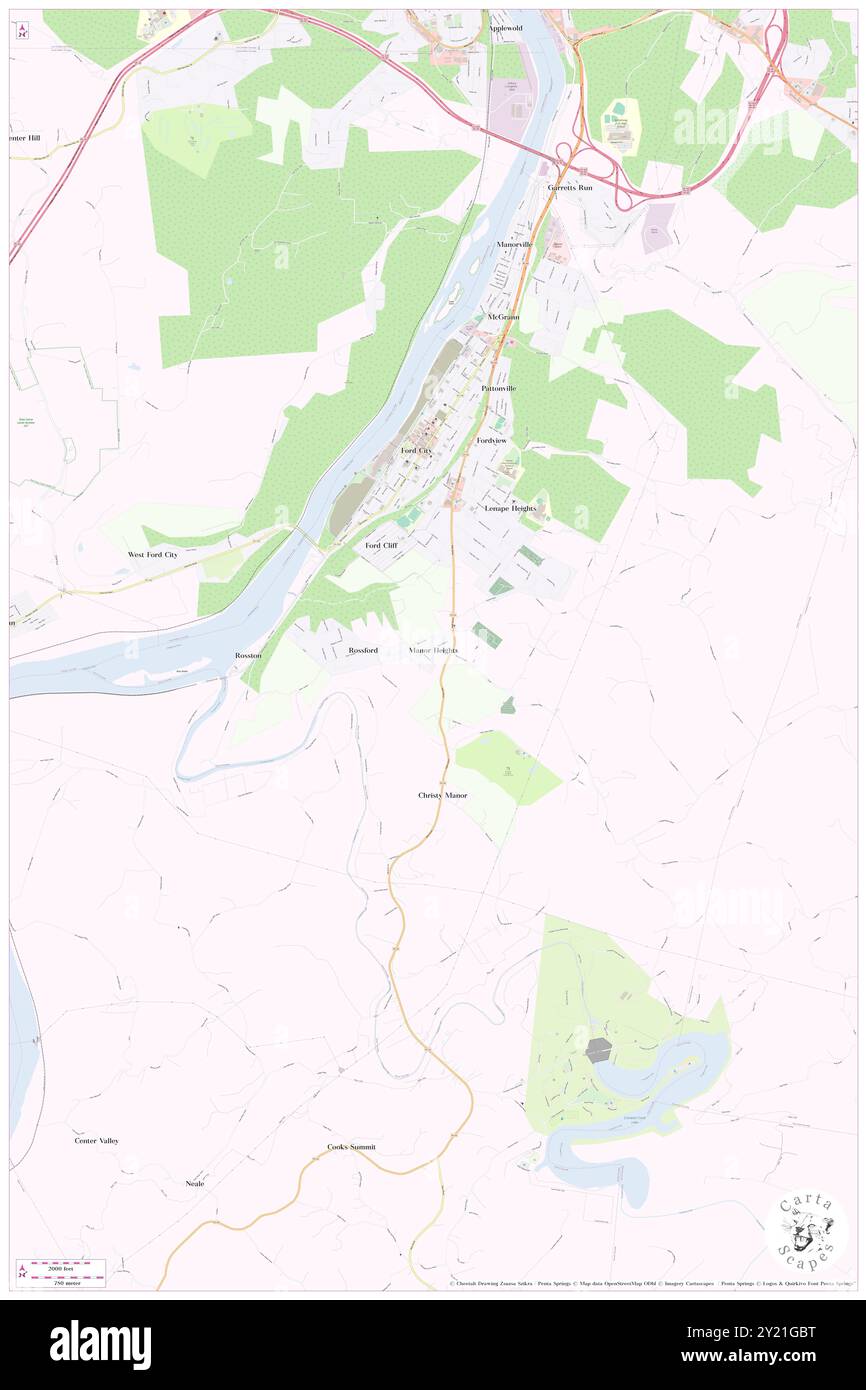 Manor Heights, Comté d'Armstrong, US, États-Unis, Pennsylvanie, n 40 45' 5'', S 79 31' 47'', carte, Cartascapes carte publiée en 2024. Explorez Cartascapes, une carte qui révèle la diversité des paysages, des cultures et des écosystèmes de la Terre. Voyage à travers le temps et l'espace, découvrir l'interconnexion du passé, du présent et de l'avenir de notre planète. Banque D'Images