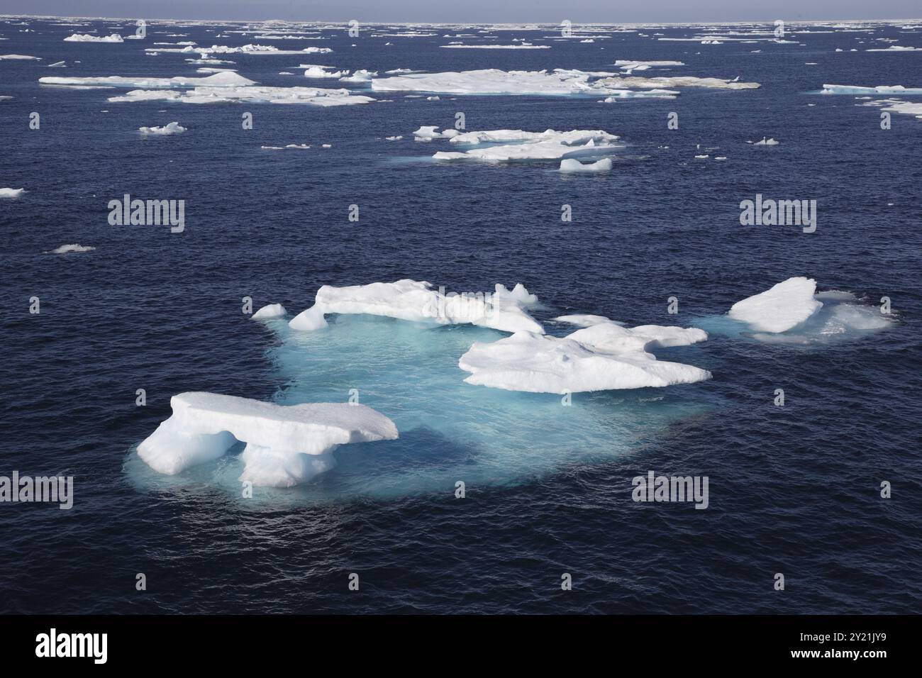 Banquise dans l'Arctique canadien Banque D'Images