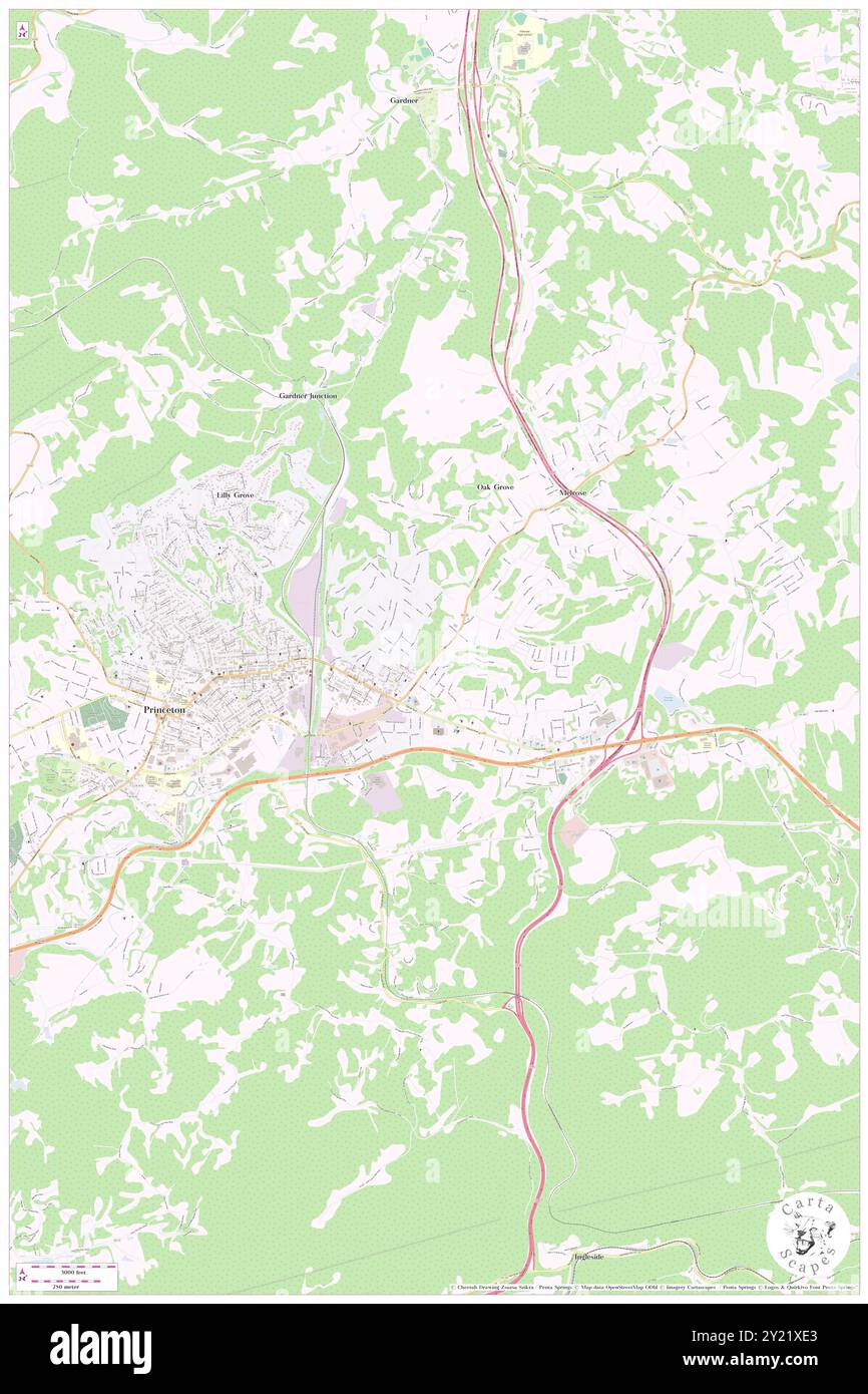 Lilly Grove, Comté de Mercer, US, États-Unis, Virginie-occidentale, n 37 22' 18'', S 81 4' 14'', carte, Cartascapes carte publiée en 2024. Explorez Cartascapes, une carte qui révèle la diversité des paysages, des cultures et des écosystèmes de la Terre. Voyage à travers le temps et l'espace, découvrir l'interconnexion du passé, du présent et de l'avenir de notre planète. Banque D'Images