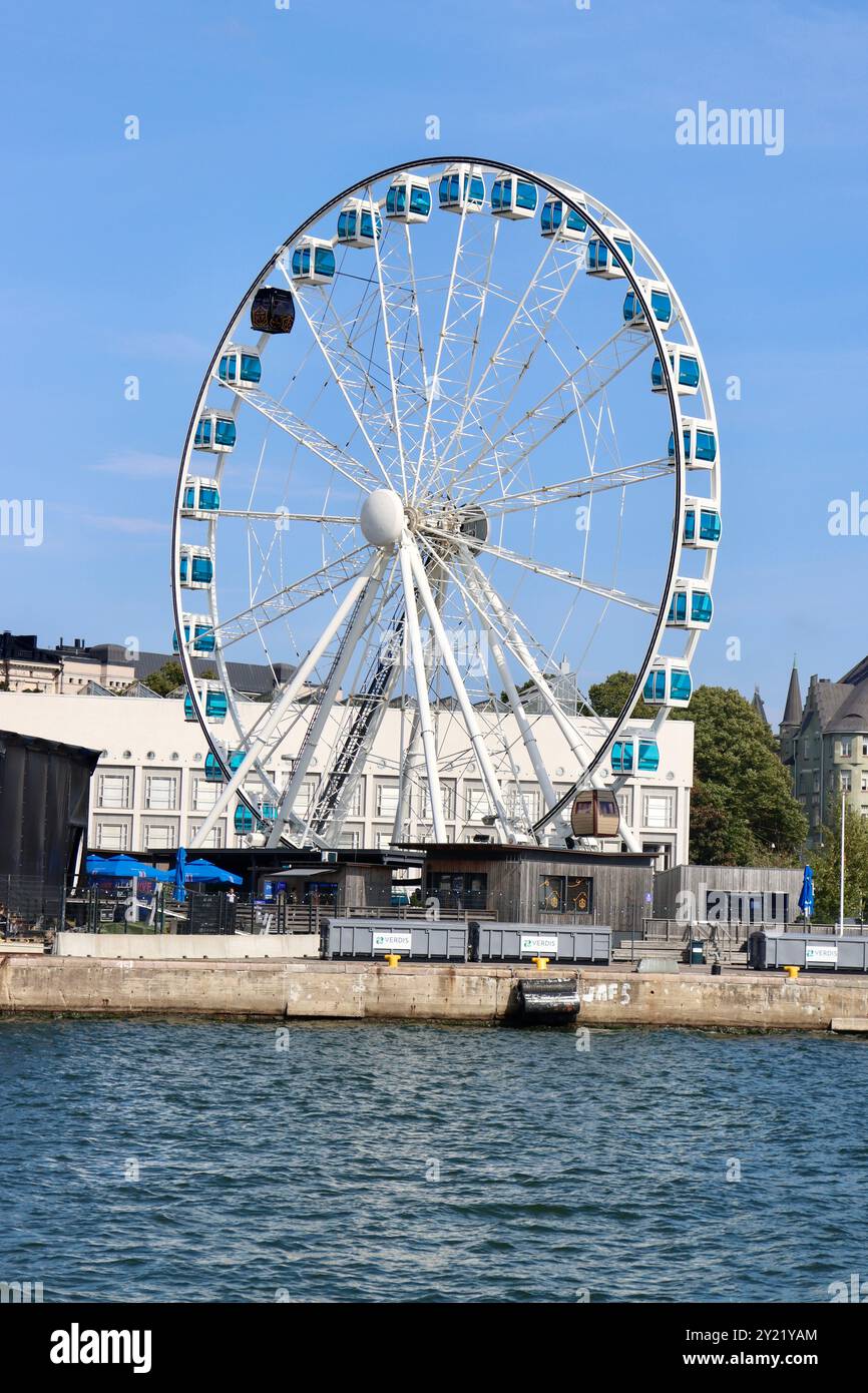 SkyWheel grande roue d'Helsinki à Katajanokka, Finlande, août 2024 Banque D'Images