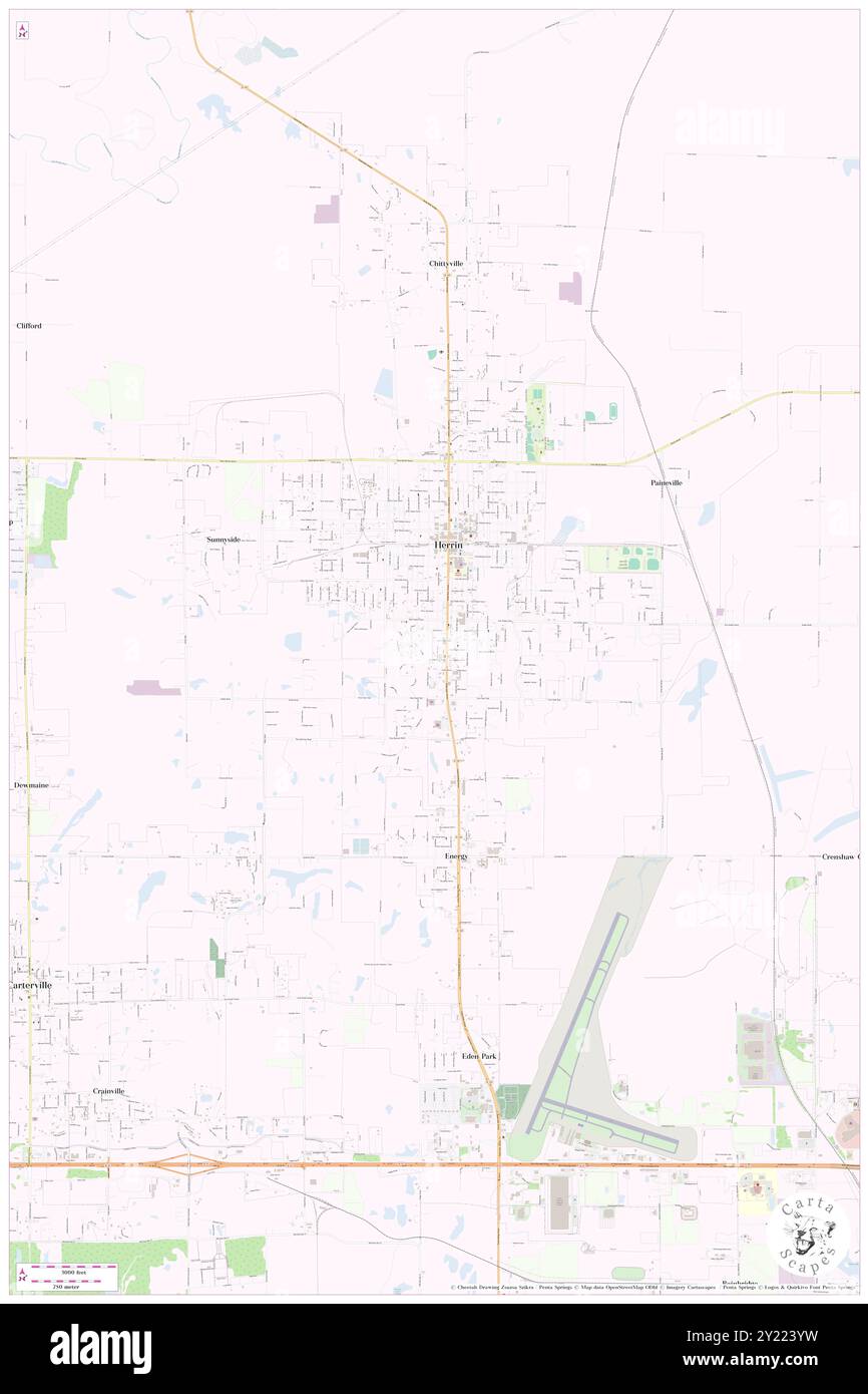 Herrin, comté de Williamson, US, États-Unis, Illinois, n 37 48' 11'', S 89 1' 39'', carte, Cartascapes carte publiée en 2024. Explorez Cartascapes, une carte qui révèle la diversité des paysages, des cultures et des écosystèmes de la Terre. Voyage à travers le temps et l'espace, découvrir l'interconnexion du passé, du présent et de l'avenir de notre planète. Banque D'Images