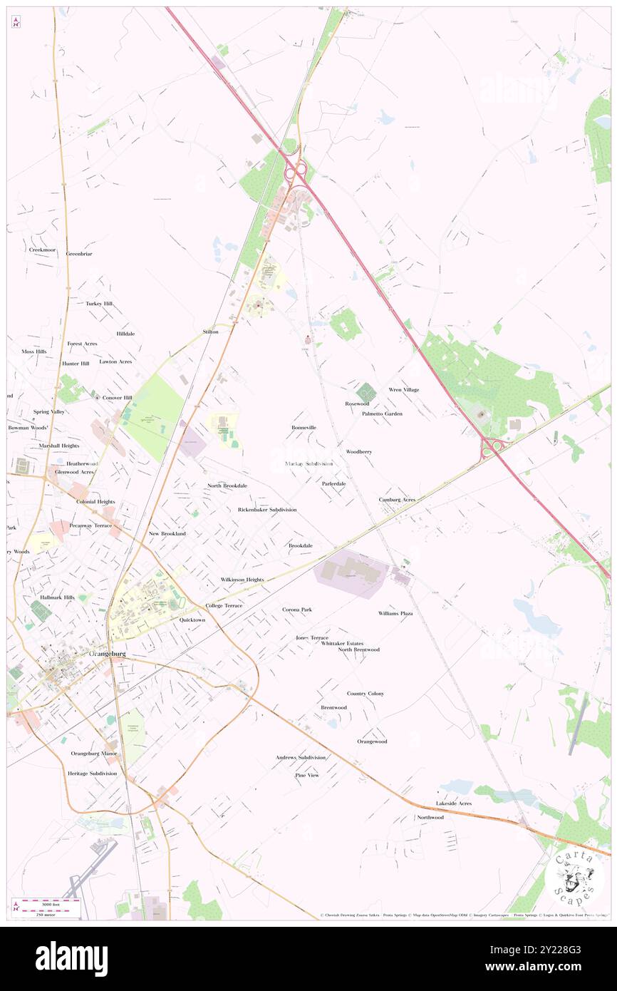 Subdivision Mackay, Comté d'Orangeburg, US, États-Unis, Caroline du Sud, n 33 31' 5'', S 80 49' 19'', carte, Cartascapes carte publiée en 2024. Explorez Cartascapes, une carte qui révèle la diversité des paysages, des cultures et des écosystèmes de la Terre. Voyage à travers le temps et l'espace, découvrir l'interconnexion du passé, du présent et de l'avenir de notre planète. Banque D'Images