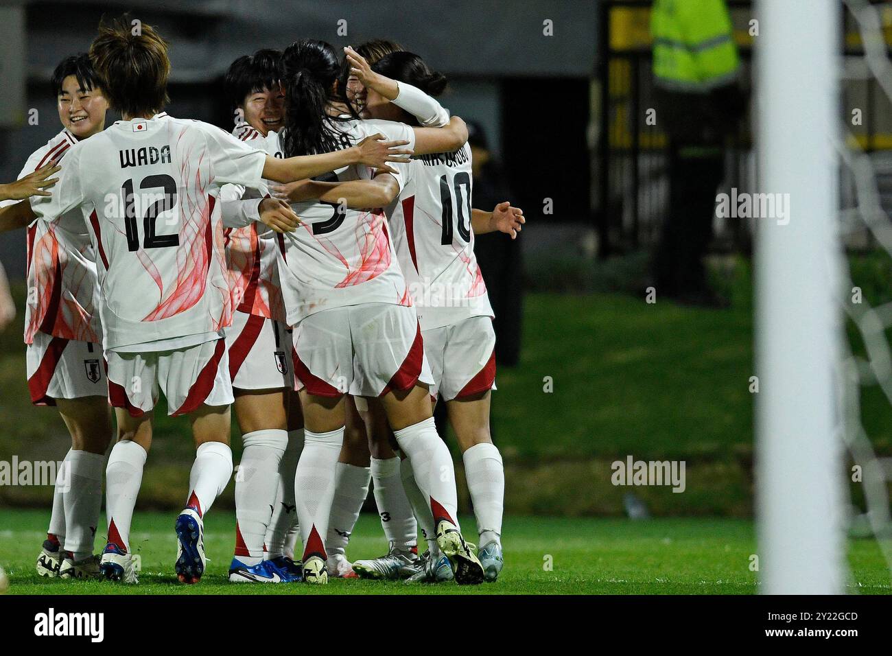 Bogota, Colombie. 08 septembre 2024. Maya Hijikata, du Japon, célèbre après avoir marqué le premier but de son équipe lors du match de la Coupe du monde féminine U-20 du Groupe E FIFA, Colombie 2024 entre l'Autriche et le Japon, au stade Metropolitano de Techo, à Bogota, le 08 septembre 2024. Photo : Julian Medina/DiaEsportivo/Alamy Live News crédit : DiaEsportivo/Alamy Live News Banque D'Images