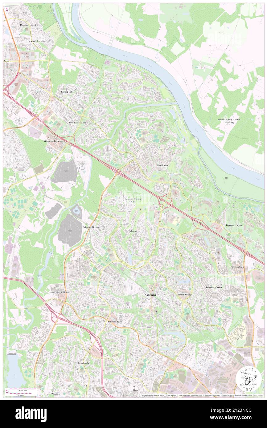 Belmont Country Club, comté de Loudoun, États-Unis, Virginie, n 39 4' 19'', S 77 29' 37'', carte, Cartascapes carte publiée en 2024. Explorez Cartascapes, une carte qui révèle la diversité des paysages, des cultures et des écosystèmes de la Terre. Voyage à travers le temps et l'espace, découvrir l'interconnexion du passé, du présent et de l'avenir de notre planète. Banque D'Images