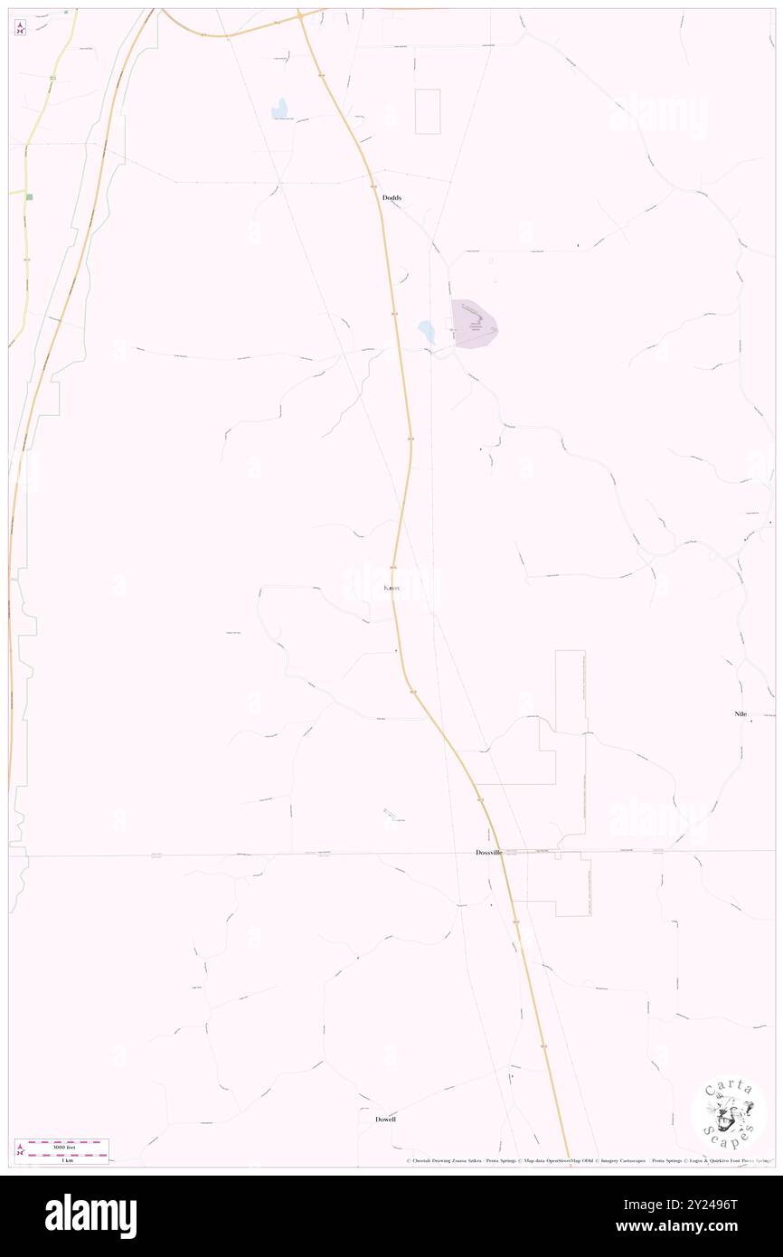 KNOX, Comté d'Attala, US, États-Unis, Mississippi, n 32 57' 35'', S 89 33' 45'', carte, Cartascapes carte publiée en 2024. Explorez Cartascapes, une carte qui révèle la diversité des paysages, des cultures et des écosystèmes de la Terre. Voyage à travers le temps et l'espace, découvrir l'interconnexion du passé, du présent et de l'avenir de notre planète. Banque D'Images