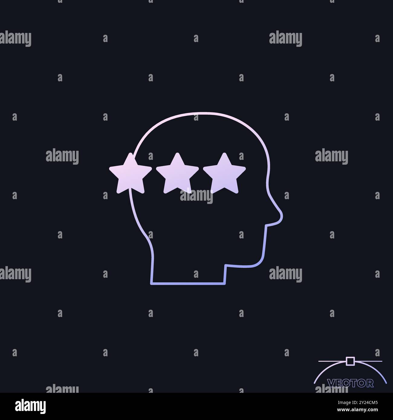 icône expérience et compétences avec aperçu Illustration de Vecteur