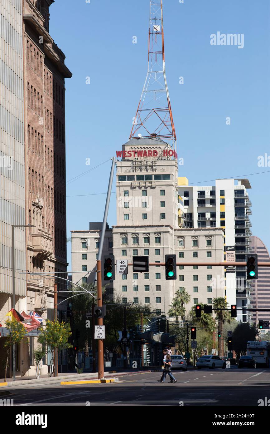 Westward Ho dans le centre-ville de Phoenix, Arizona Banque D'Images