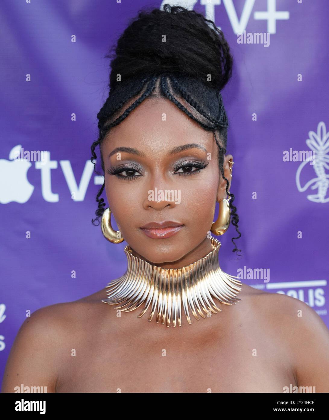 Yaya Dacosta arrive à la 39e cérémonie annuelle des Imagen Awards qui se tient à la Plaza de Cultura à Los Angeles, CA, le dimanche 8 septembre 2024. (Photo de Sthanlee B. Mirador/Sipa USA) Banque D'Images