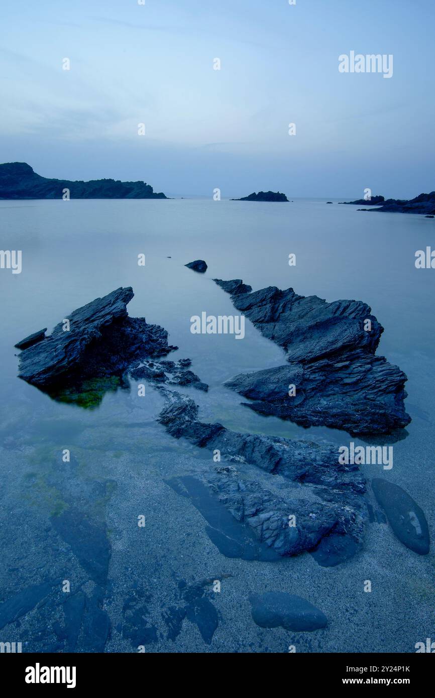 Punta timons. Portitxol. Cap de Favàritx. Minorque. Réserve de biosphère. Illes Balear. Espagne. Banque D'Images