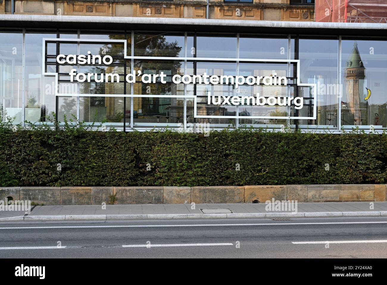 Luxembourg, Luxembourg - 29 août 2024 : Casino Luxembourg est le centre d'art contemporain luxembourgeois qui présente les arts visuels d'aujourd'hui Banque D'Images